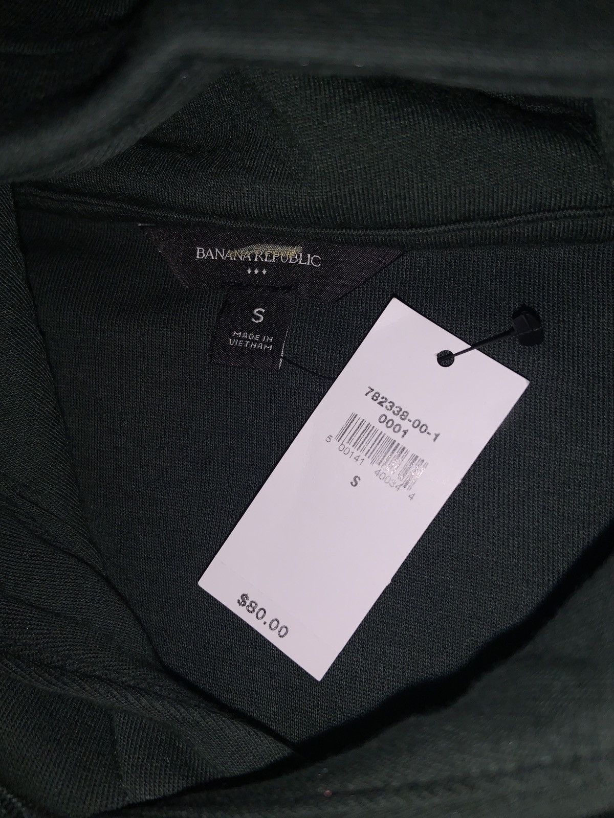 Banana Republic Mens - Banana Republic Green Hoodie - Size S Size US S / EU 44-46 / 1 - 2 Thumbnail
