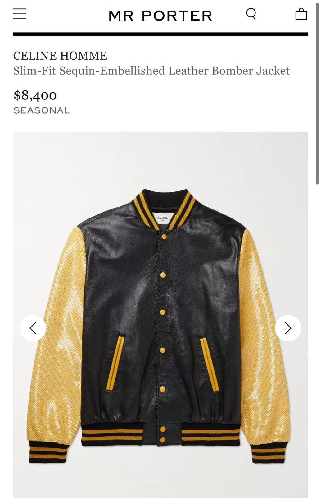 Celine $8.4K 🤑 SS21 Celine leather teddy sequin jacket Hedi Slimane Size US M / EU 48-50 / 2 - 9 Thumbnail