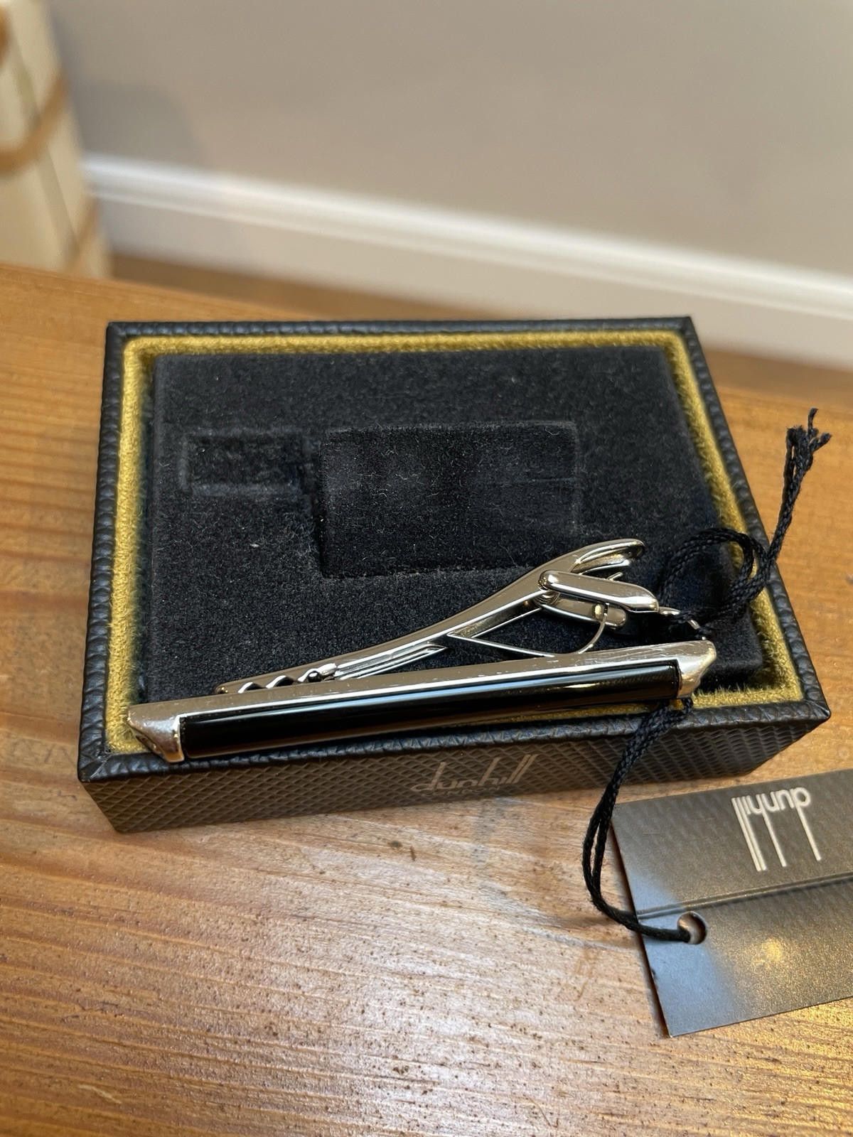 Alfred Dunhill Dunhill Silver And Onyx Tie Bar Size ONE SIZE - 5 Thumbnail