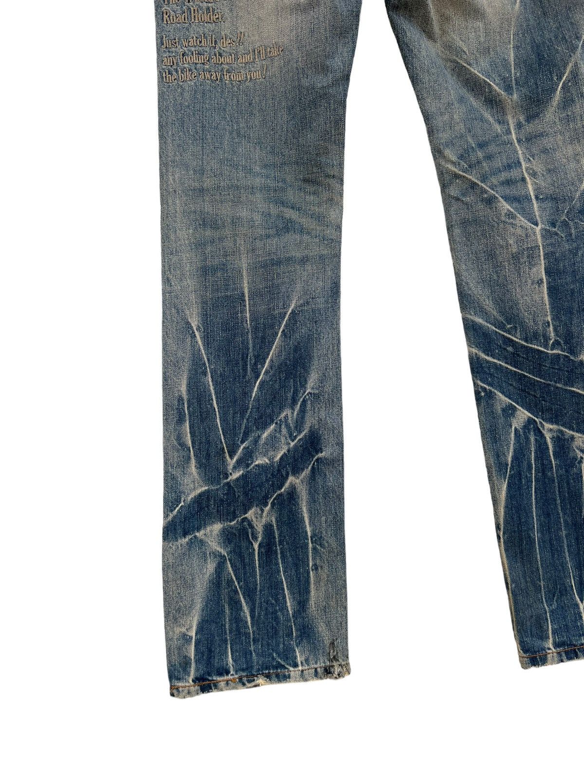JACKROSE Jackrose Bleached Distressed Denim Patches Denim Jeans Size US 31 - 18 Thumbnail