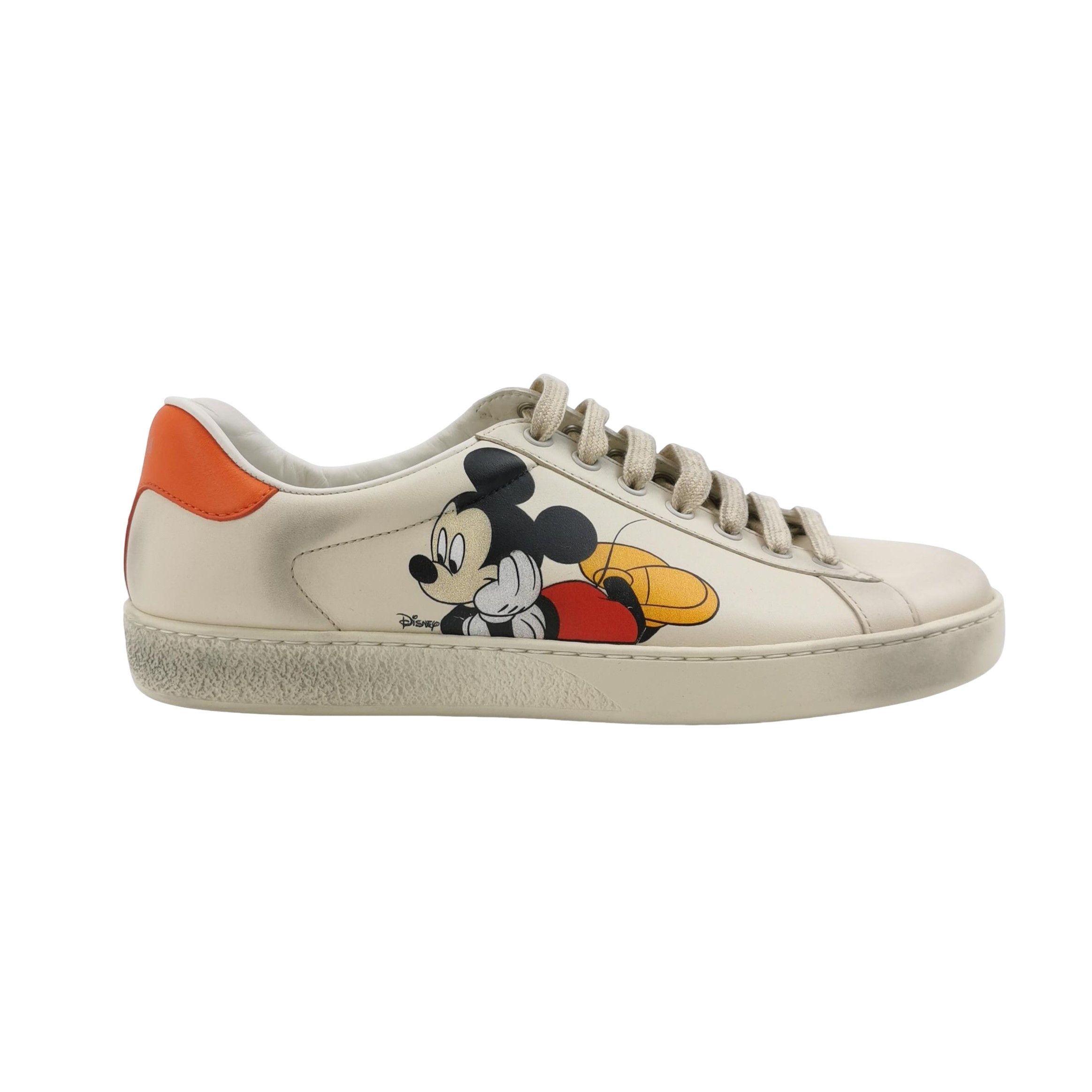 Gucci Gucci x Disney Mickey Mouse Ace Sneakers 40.5 Size US 7 / EU 40 - 1 Thumbnail