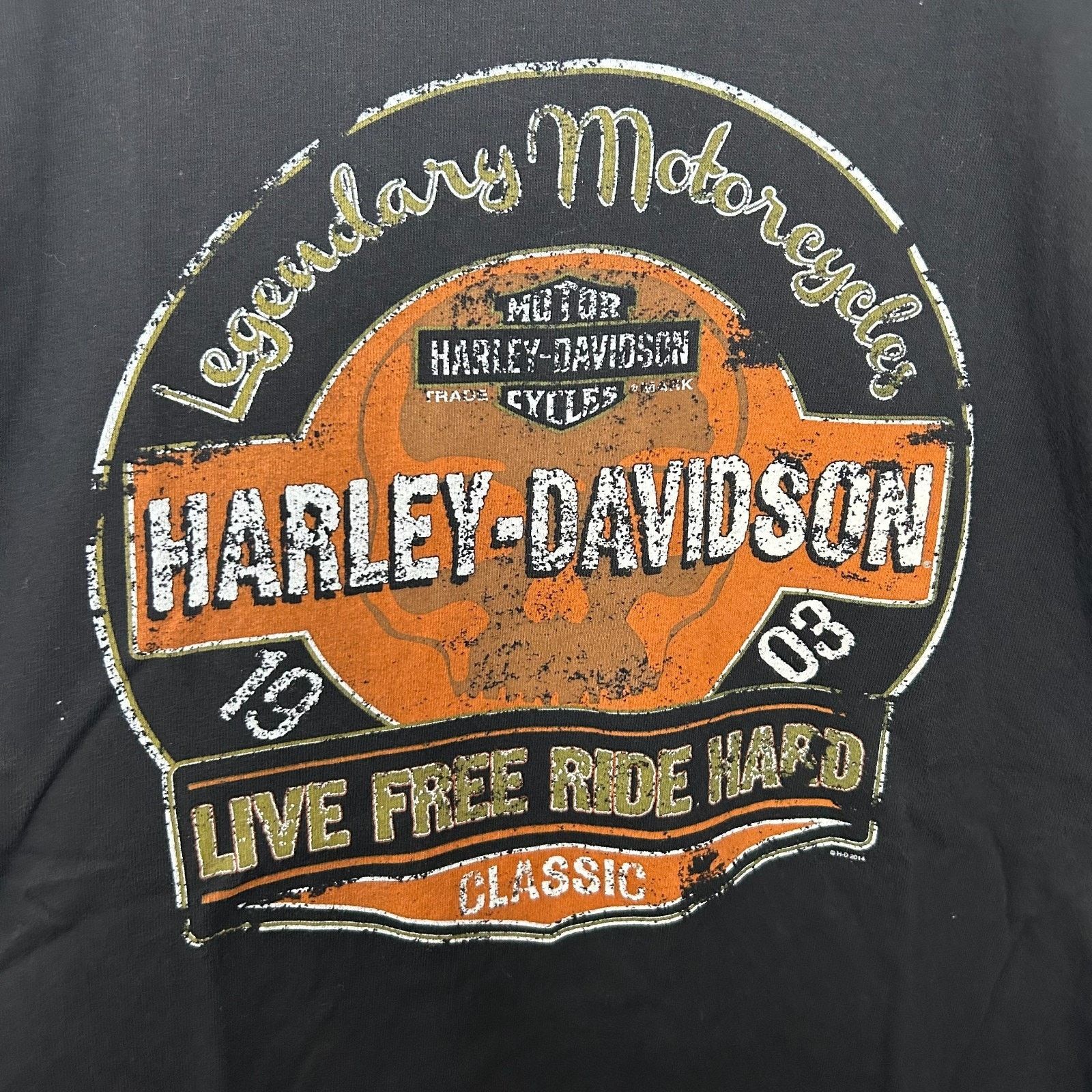 Harley Davidson Harley Davidson Tee Shirt Mens 3XL Live Free Ride Hard 1903 Size US XXL / EU 58 / 5 - 3 Thumbnail