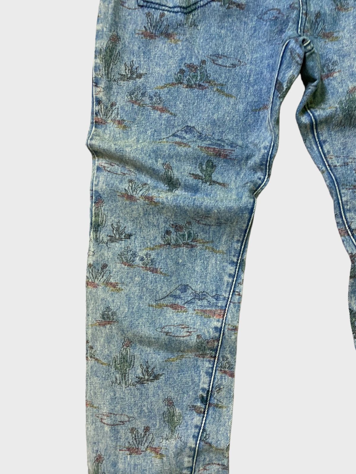Issey Miyake Issey Miyake Style Cactus Designs Denim Jeans Size US 30 / EU 46 - 8 Thumbnail