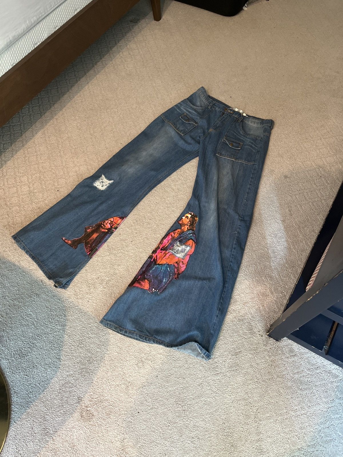 Japanese Brand × Vintage Circa77.tif Jesus denim Size US 32 / EU 48 - 1 Thumbnail