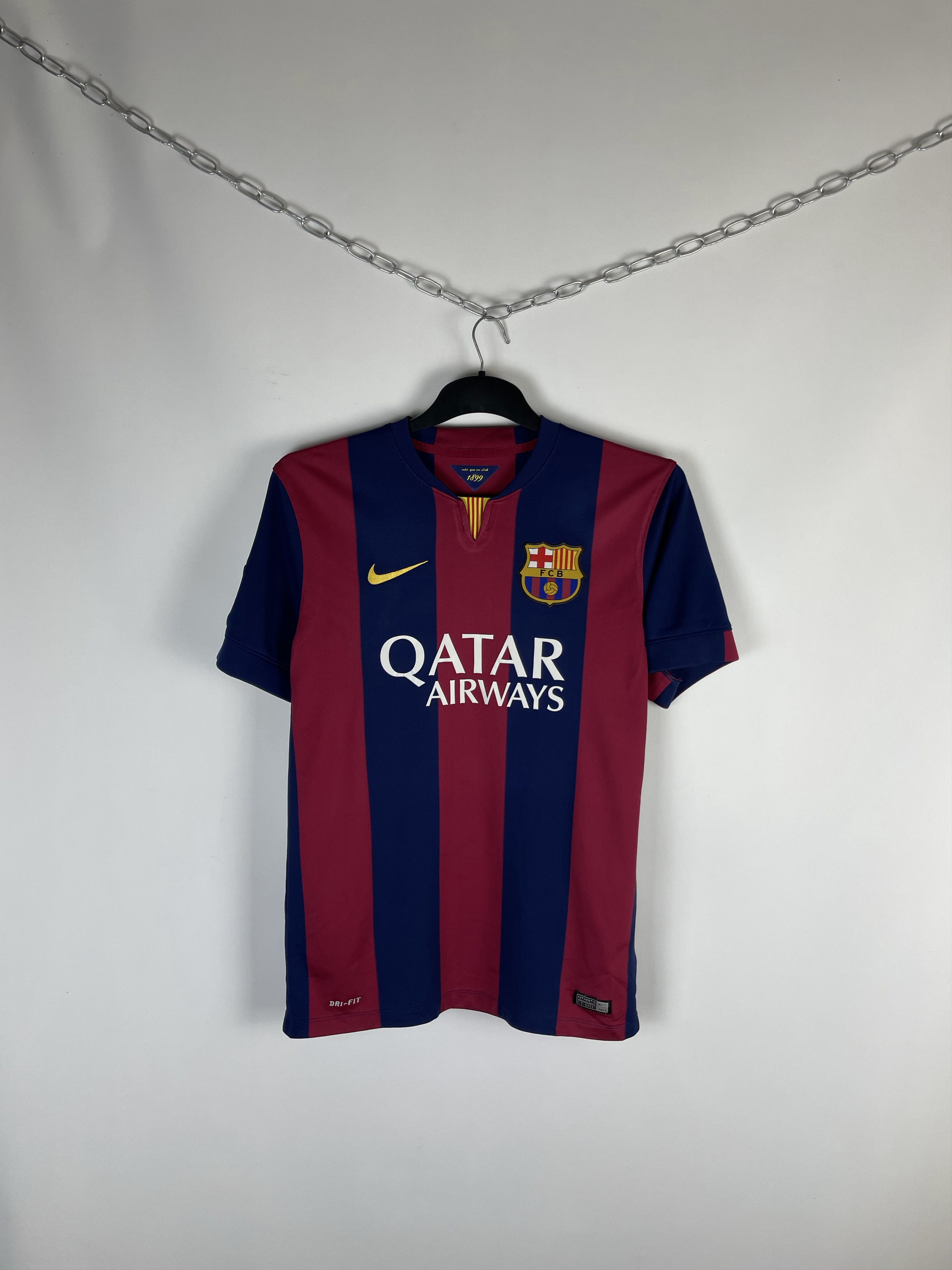 Nike BARCELONA 2014 HOME SUAREZ FOOTBALL SHIRT SOCCER JERSEY Size US M / EU 48-50 / 2 - 1 Thumbnail