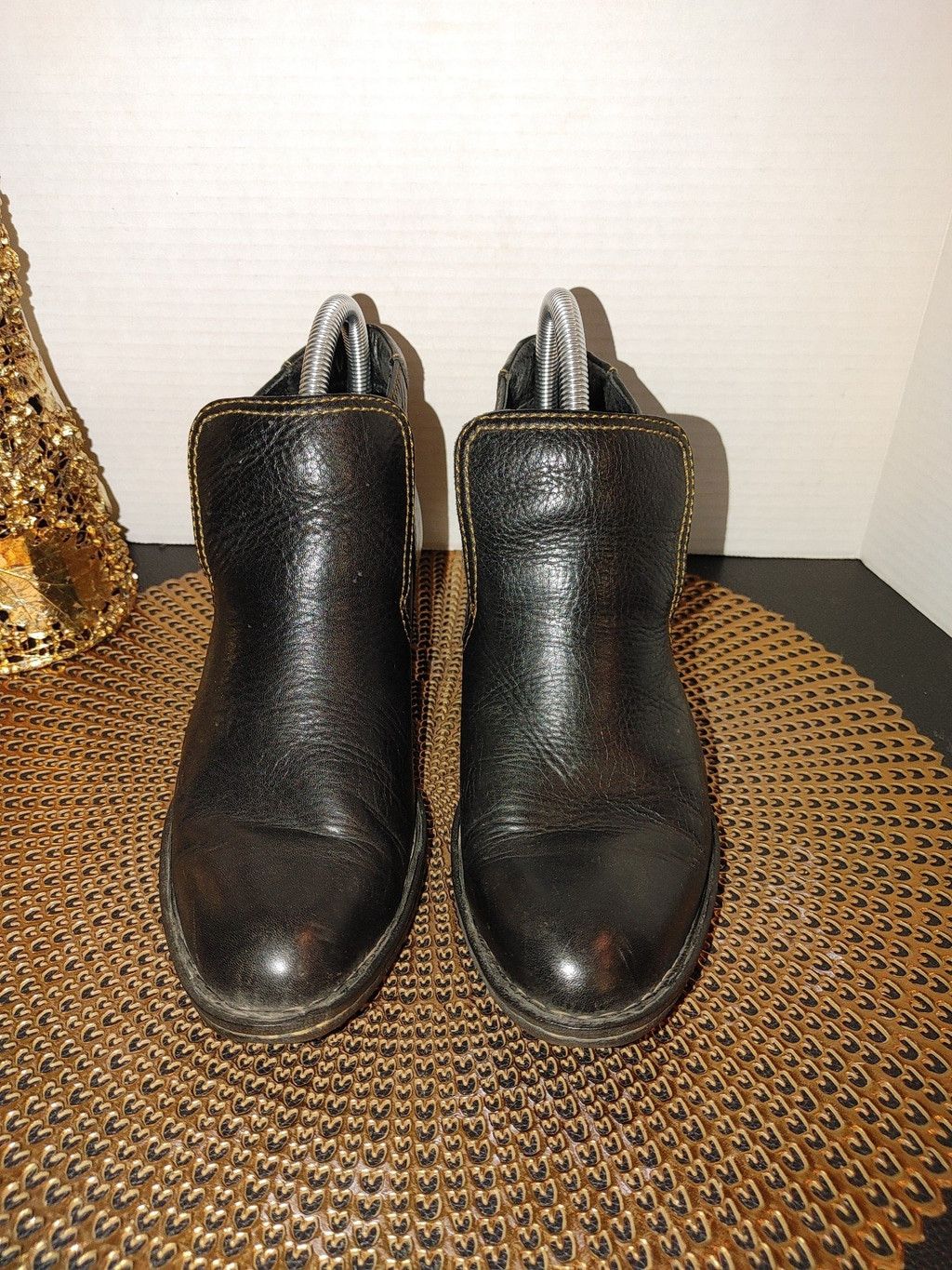 Born Born Rachelle Leather Ankle Booties Size 7 Size US 7 / IT 37 - 1 Thumbnail