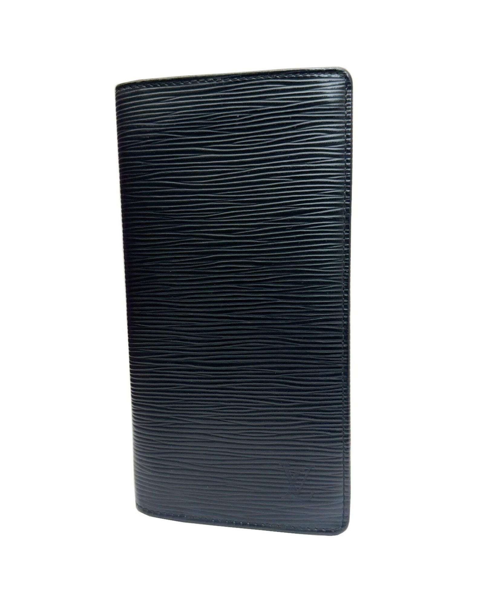 image of Louis Vuitton Functional Leather Wallet in Black, Men's
