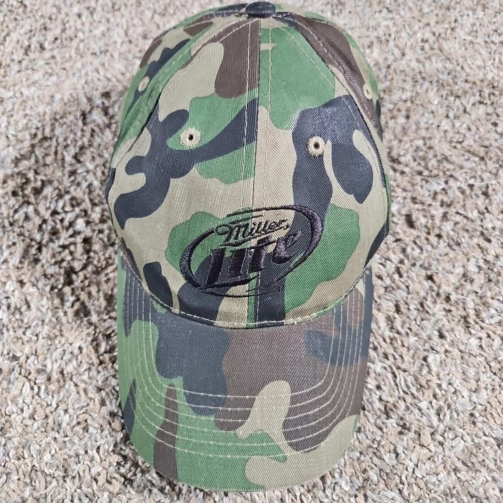 Peter Millar Vintage Miller Lite Camo Camouflage Hat Baseball Strapback Size ONE SIZE - 2 Thumbnail