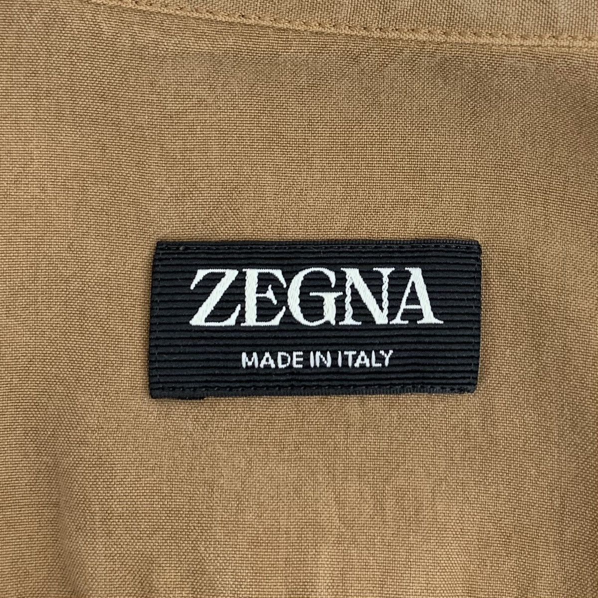 Z Zegna Zegna Brown Silk Long Sleeve Shirt K26WX Size US M / EU 48-50 / 2 - 5 Thumbnail