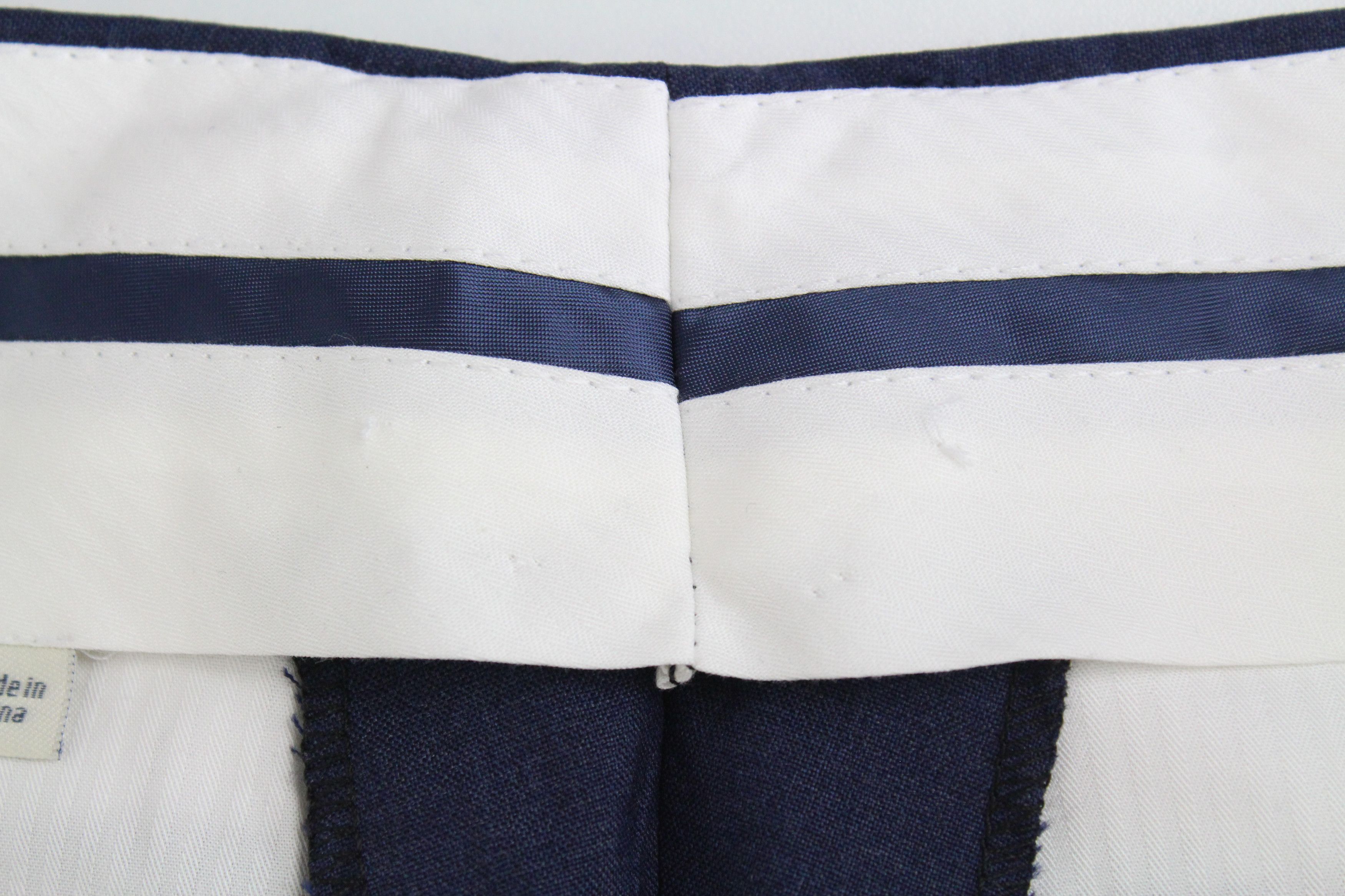 Suitsupply UK38R Blue Slim Pleated Wool Trousers 61593 Size US 38 / EU 54 - 6 Thumbnail