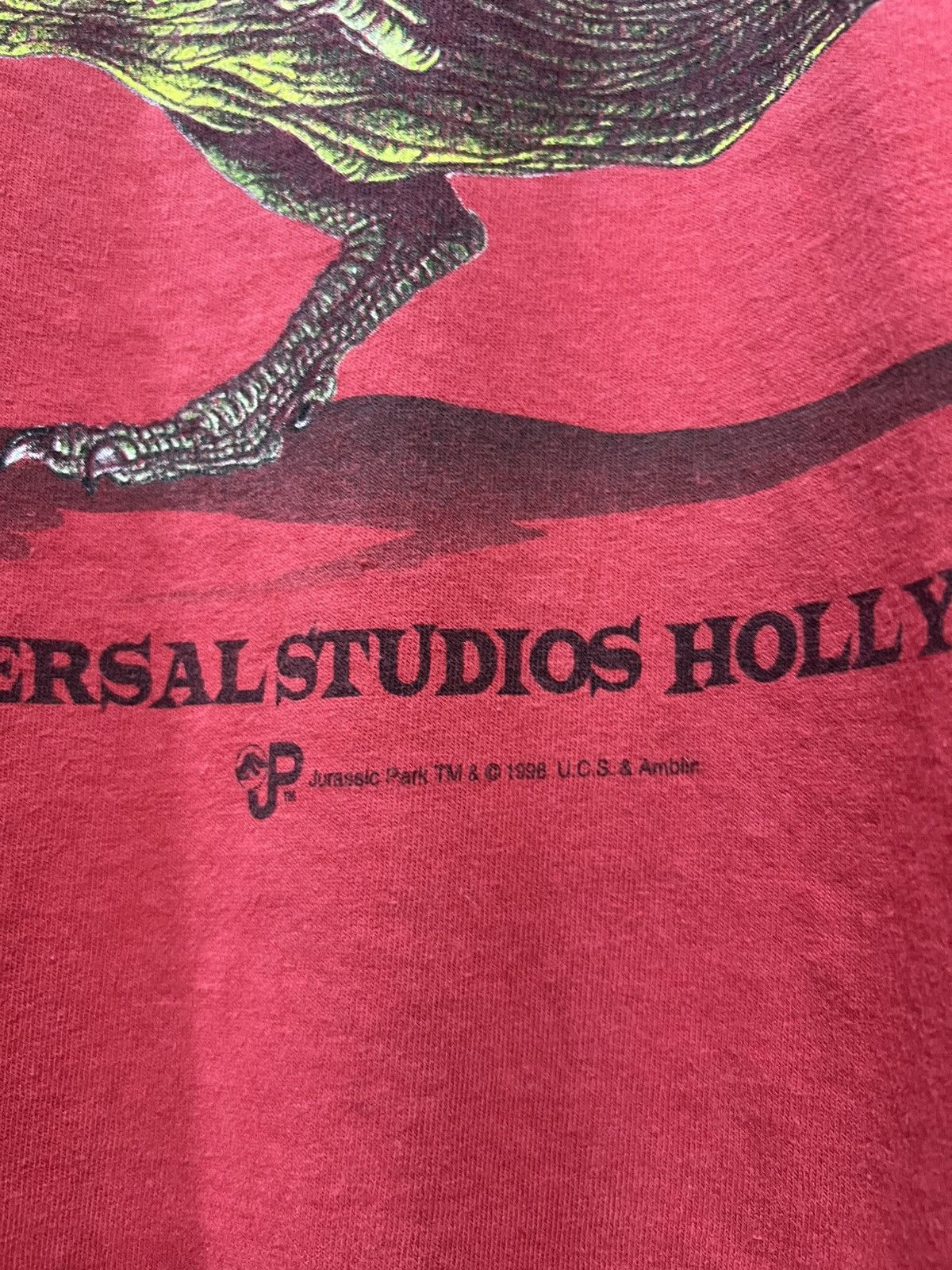 Universal Studios Vintage 90s Jurassic Park The Ride Promo Tshirt Size US M / EU 48-50 / 2 - 10 Thumbnail