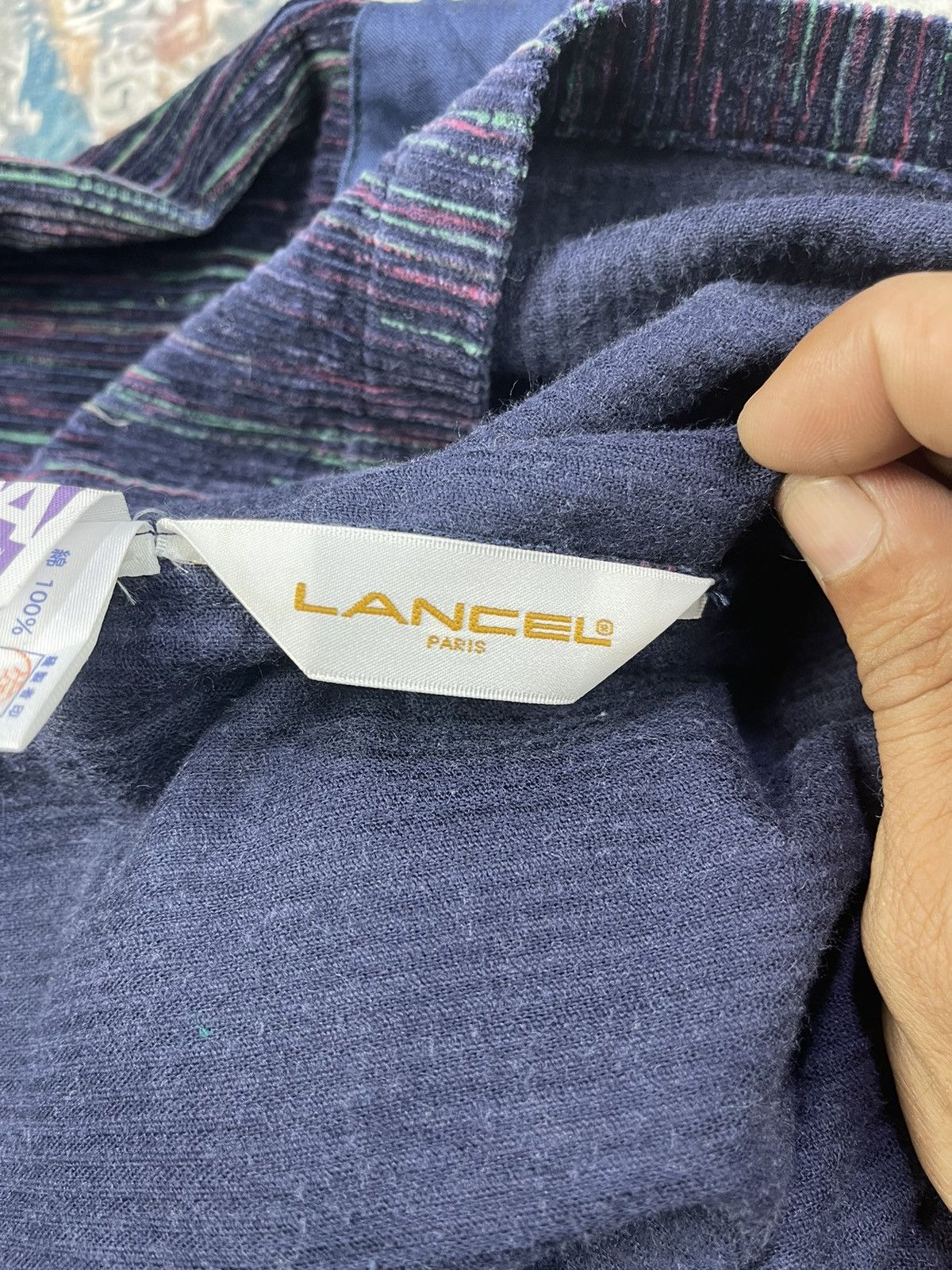 Lancel Vintage Lancel Rainbows Striped Button Up Apron Size ONE SIZE - 10 Thumbnail