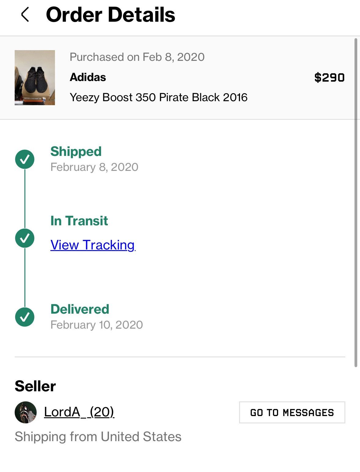 Adidas Yeezy Boost 350 Pirate Black 2016 Size US 9.5 / EU 42-43 - 9 Thumbnail