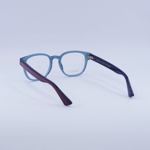 Gucci 🕶️ New Gucci GG0927O 006 Eyeglasses - Blue Frame Size ONE SIZE - 9 Thumbnail