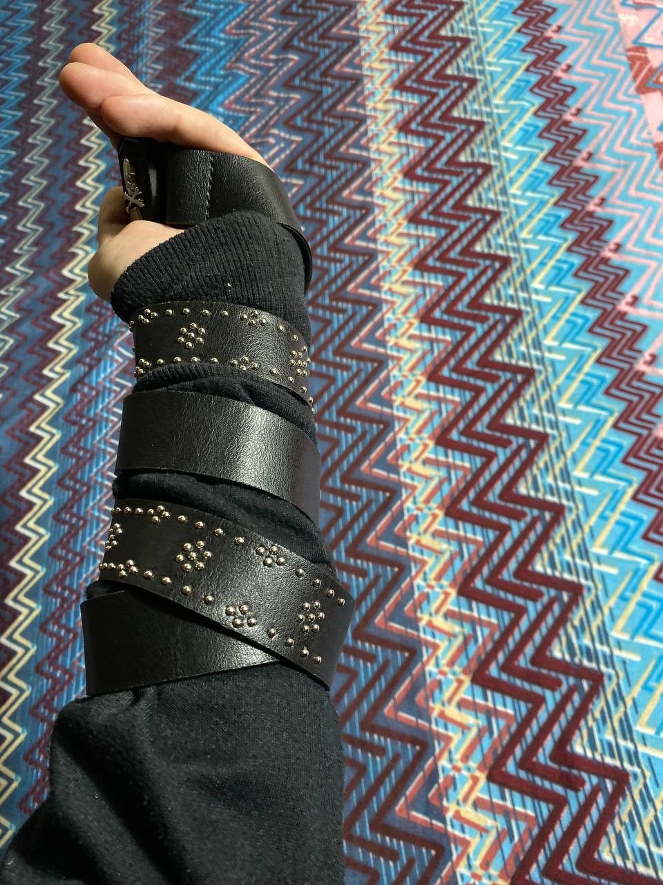 Japanese Brand Vintage 90s Punk Belt Leather Band Rock Y2K 90s Y2K Size ONE SIZE - 2 Thumbnail