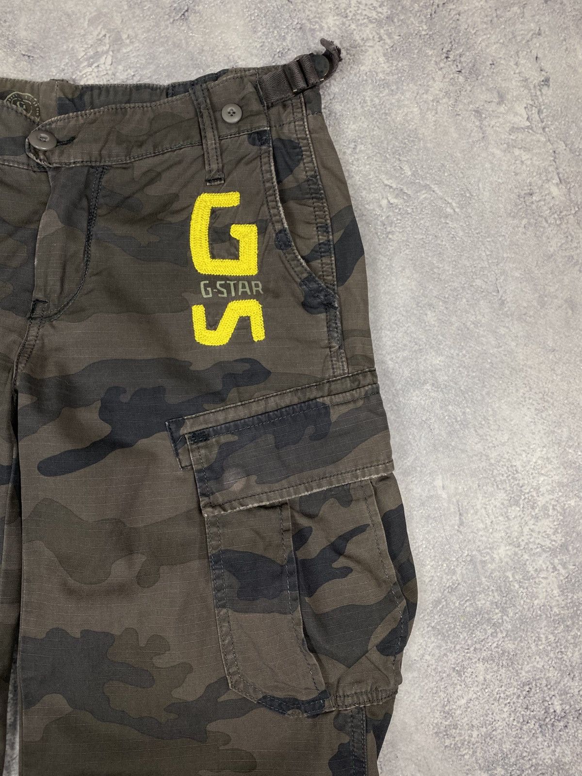 G-Star G Star Raw Danbury Field Cargo Pants Camo Army Bootcut Size 28" / US 6 / IT 42 - 7 Thumbnail