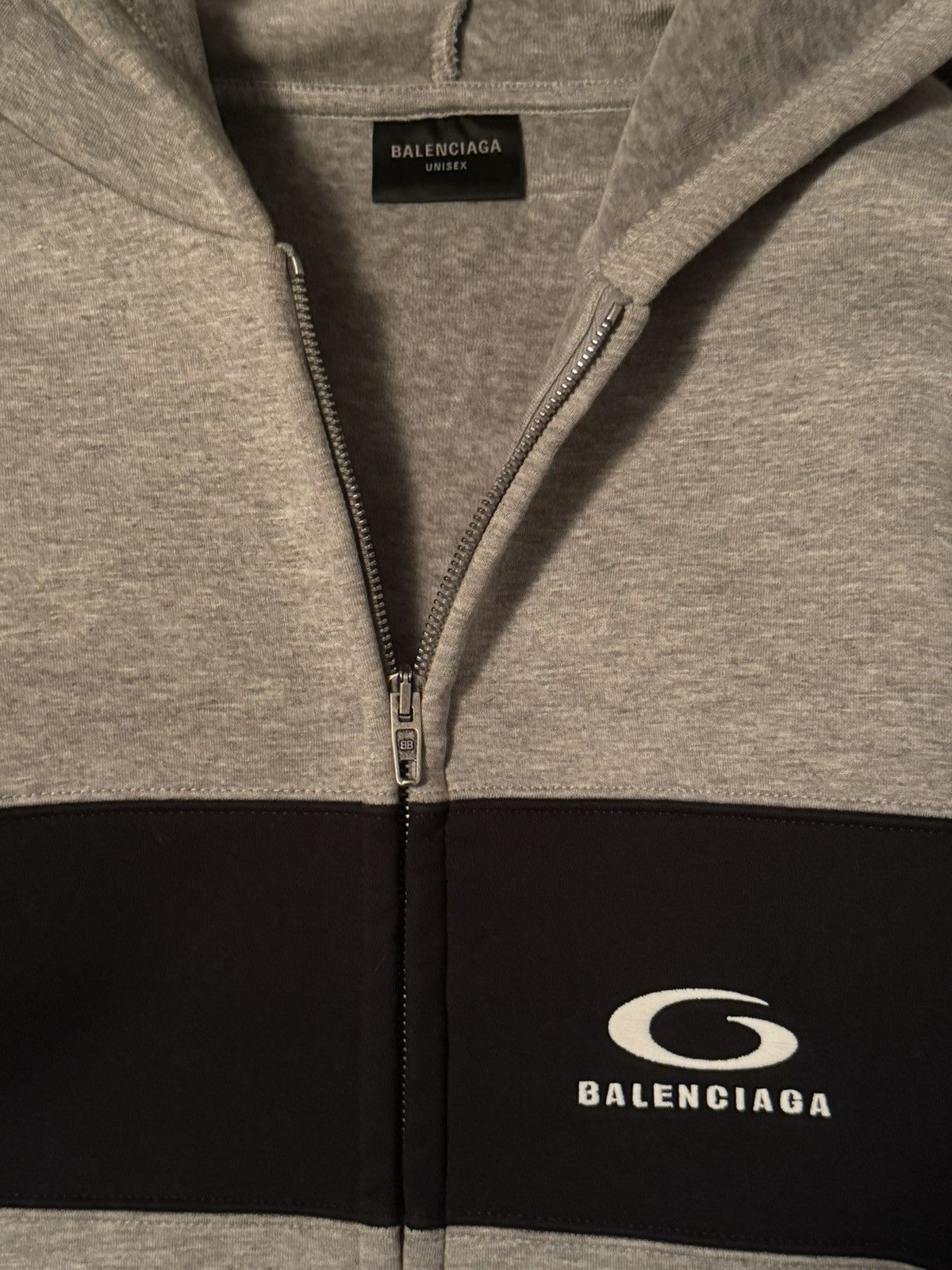 Balenciaga Balenciaga Loop Sports Icon Zip-Up Hoodie Size US L / EU 52-54 / 3 - 3 Thumbnail
