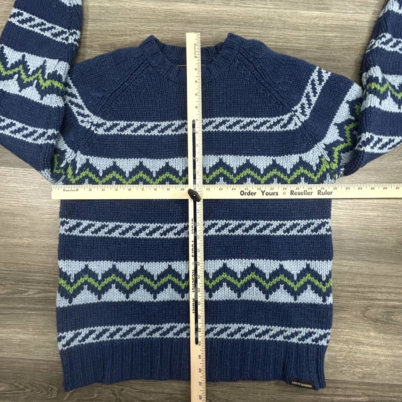 Abercrombie & Fitch Vintage Abercrombie & Fitch Sweater Mens XL Lambswool Fair Isle Chunky Knit 90s Size US XL / EU 56 / 4 - 6 Thumbnail