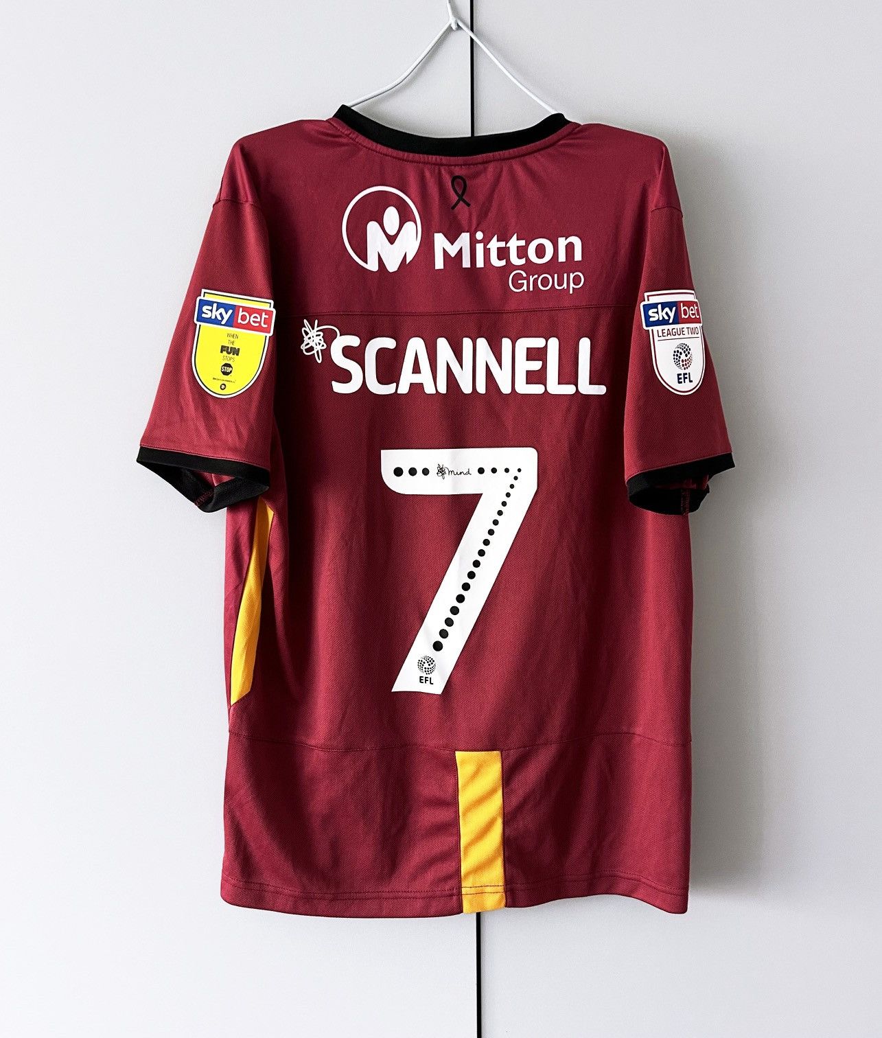 Vintage Jersey Bradford city home 2019 2020 Scannell #7 Size US M / EU 48-50 / 2 - 1 Thumbnail