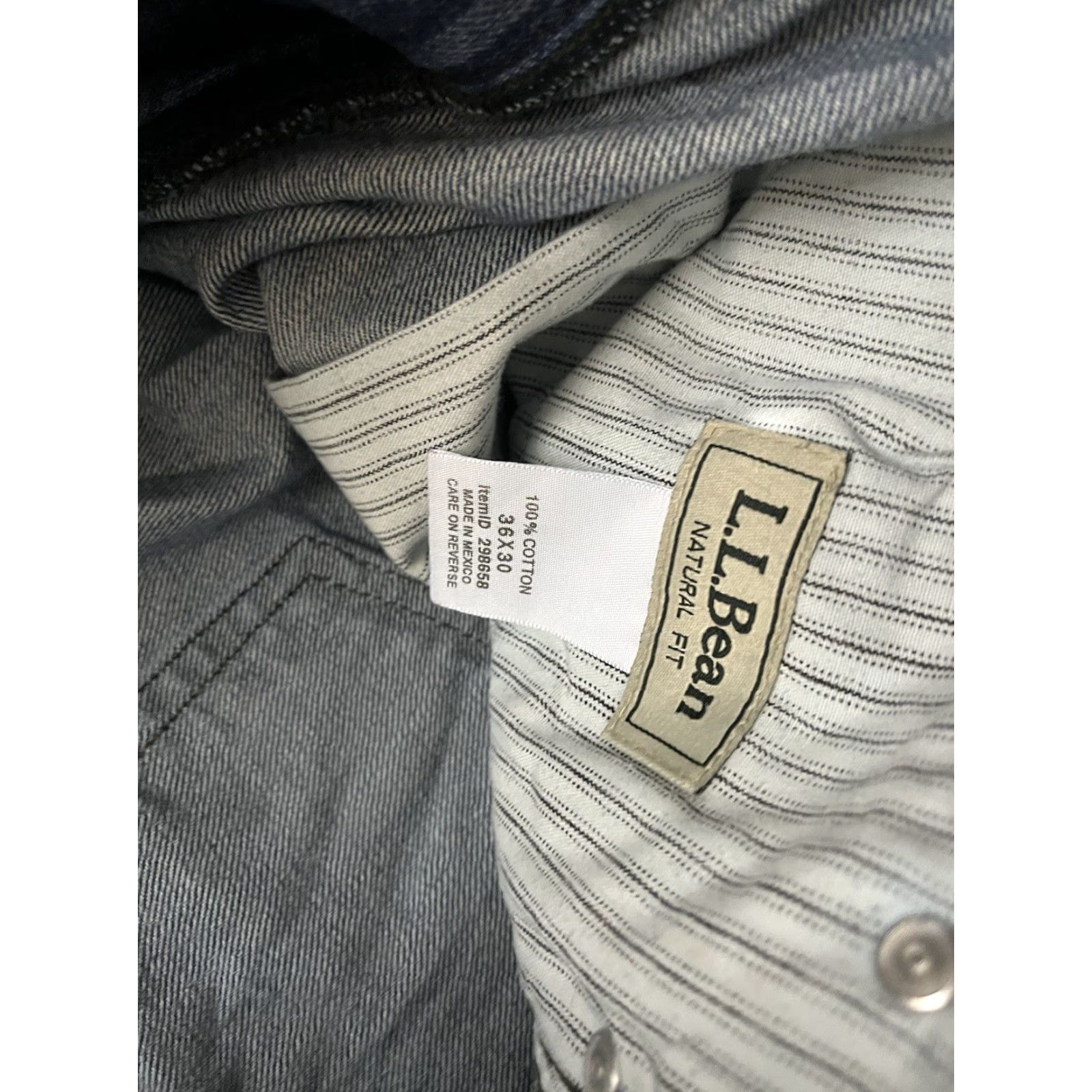 Vintage LL Bean Denim Jeans Blue 36x30 Regular Men Jeans 36 Blue Denim LL Bean 90s Nature Straight Vintage Mens Size US 36 / EU 52 - 5 Thumbnail