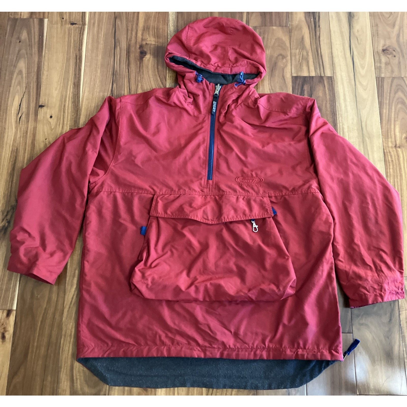 Structure Vintage Structure Sport Parka Jacket Men M Red Hood Pullover Size US M / EU 48-50 / 2 - 1 Thumbnail