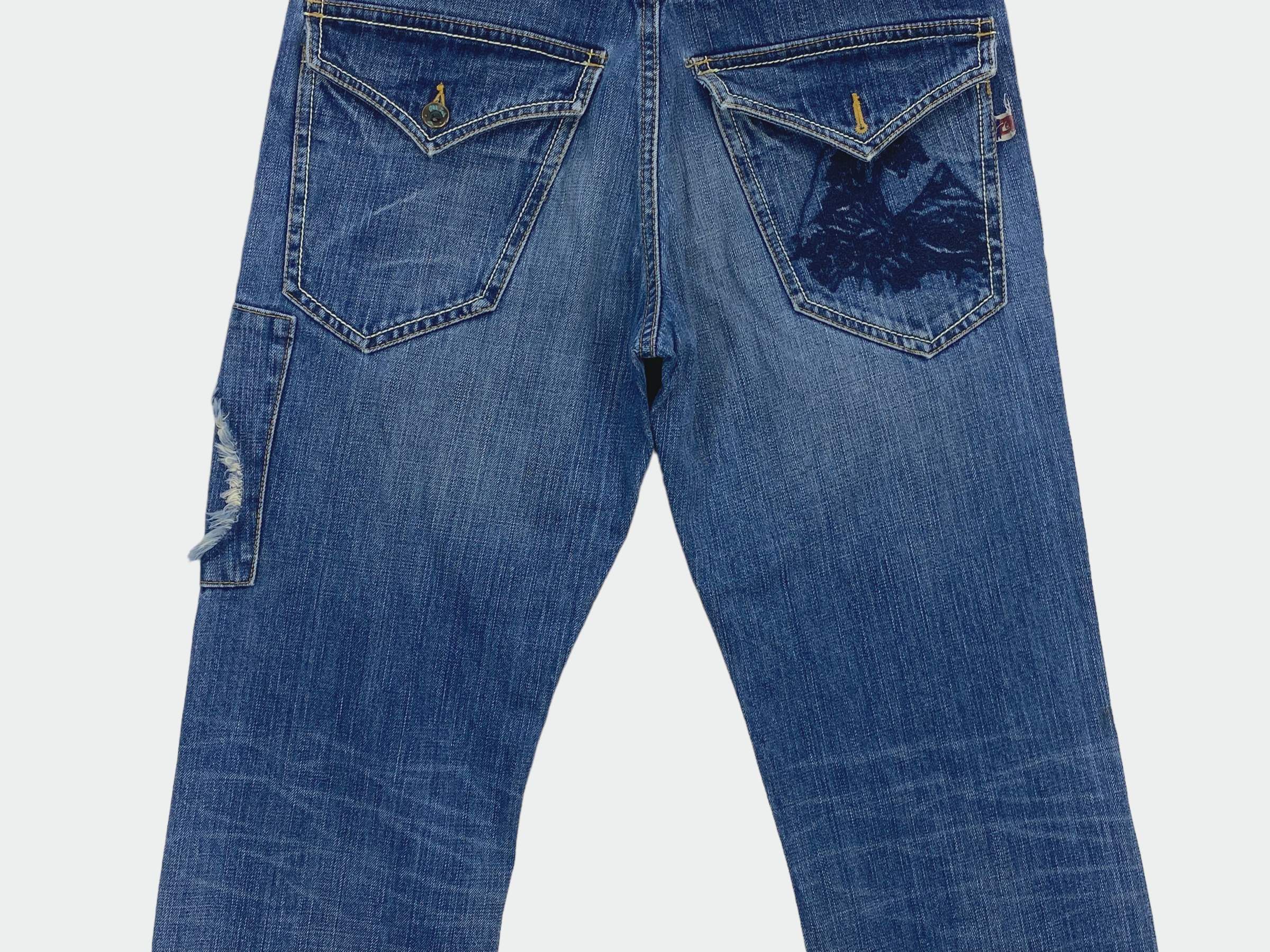 Quiksilver Quiksilver Patchwork Baggy Denim Jeans Size US 31 - 7 Thumbnail