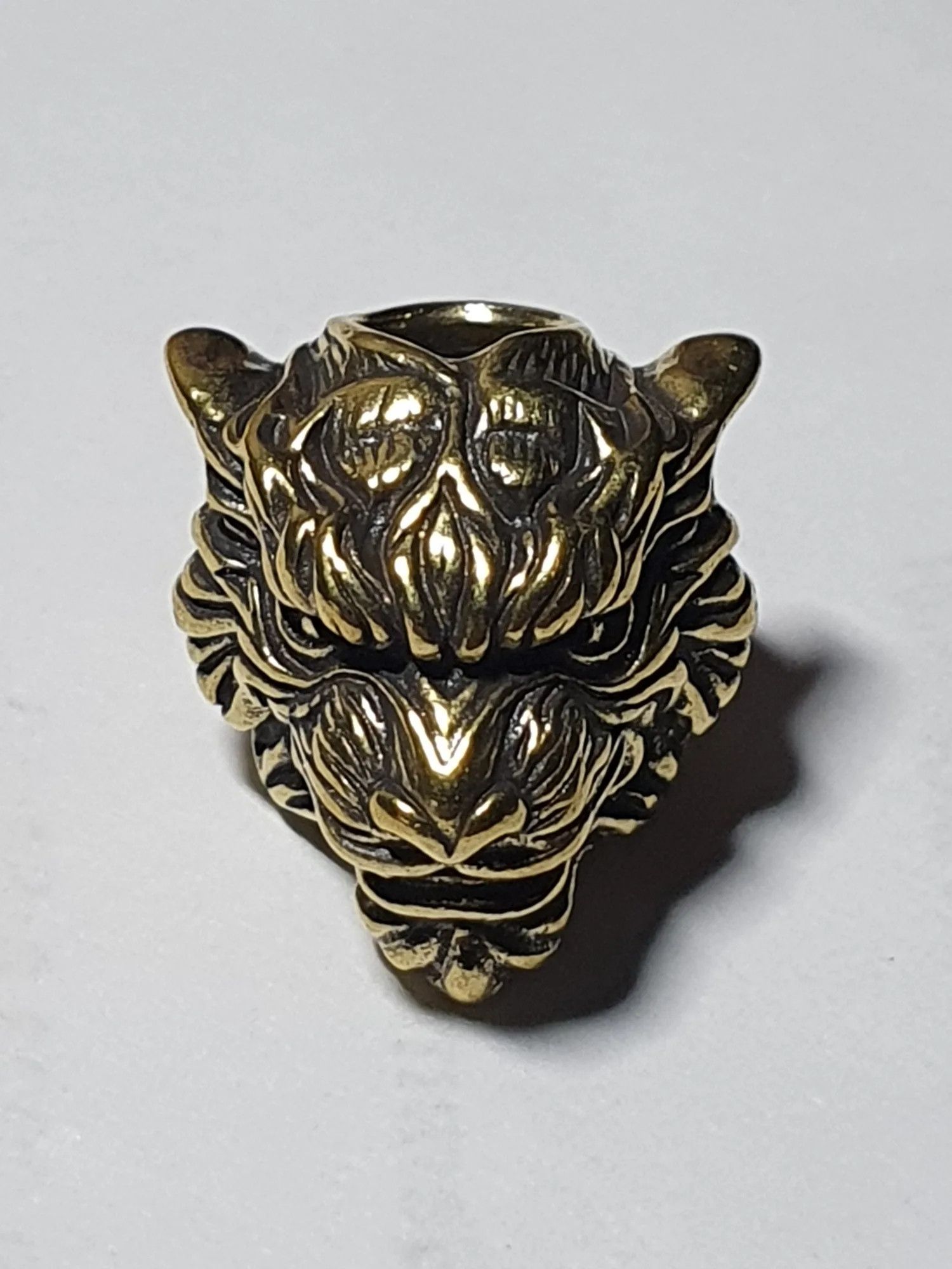 Handmade 3Pcs Tiger Knife Beads Paracord Bead Zipper Charms Umbrella Size ONE SIZE - 1 Thumbnail