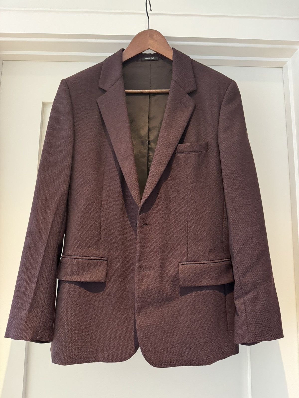 Maison Margiela Burgundy Runway Margiela Blazer Size 38R - 1 Thumbnail