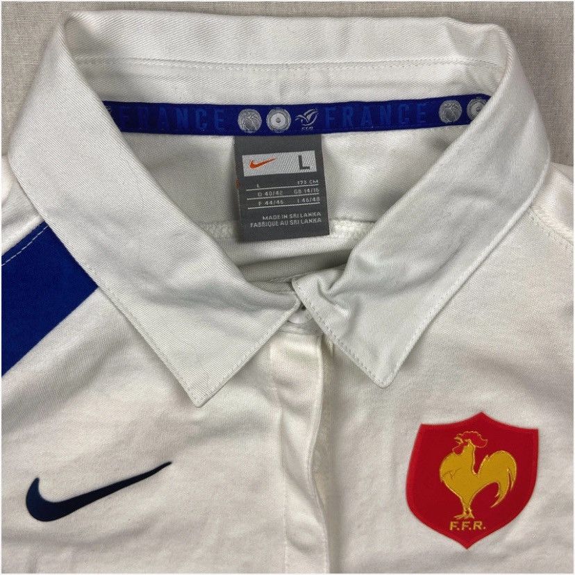 Nike Nike x France Rugby Polo Shirt Size L / US 10 / IT 46 - 4 Thumbnail