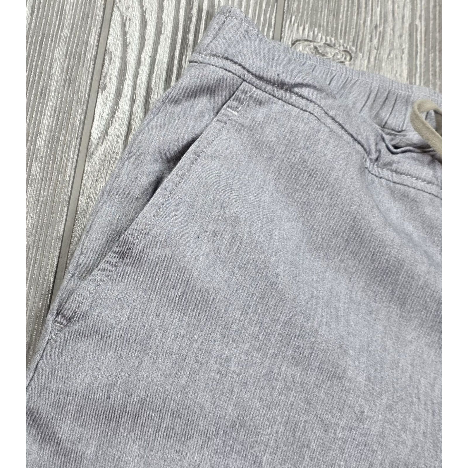 Vintage 34 Heritage Formia Pants Mens 34x34 Gray Elastic Waist Chino Lyocell Stretch Size US 34 / EU 50 - 6 Thumbnail