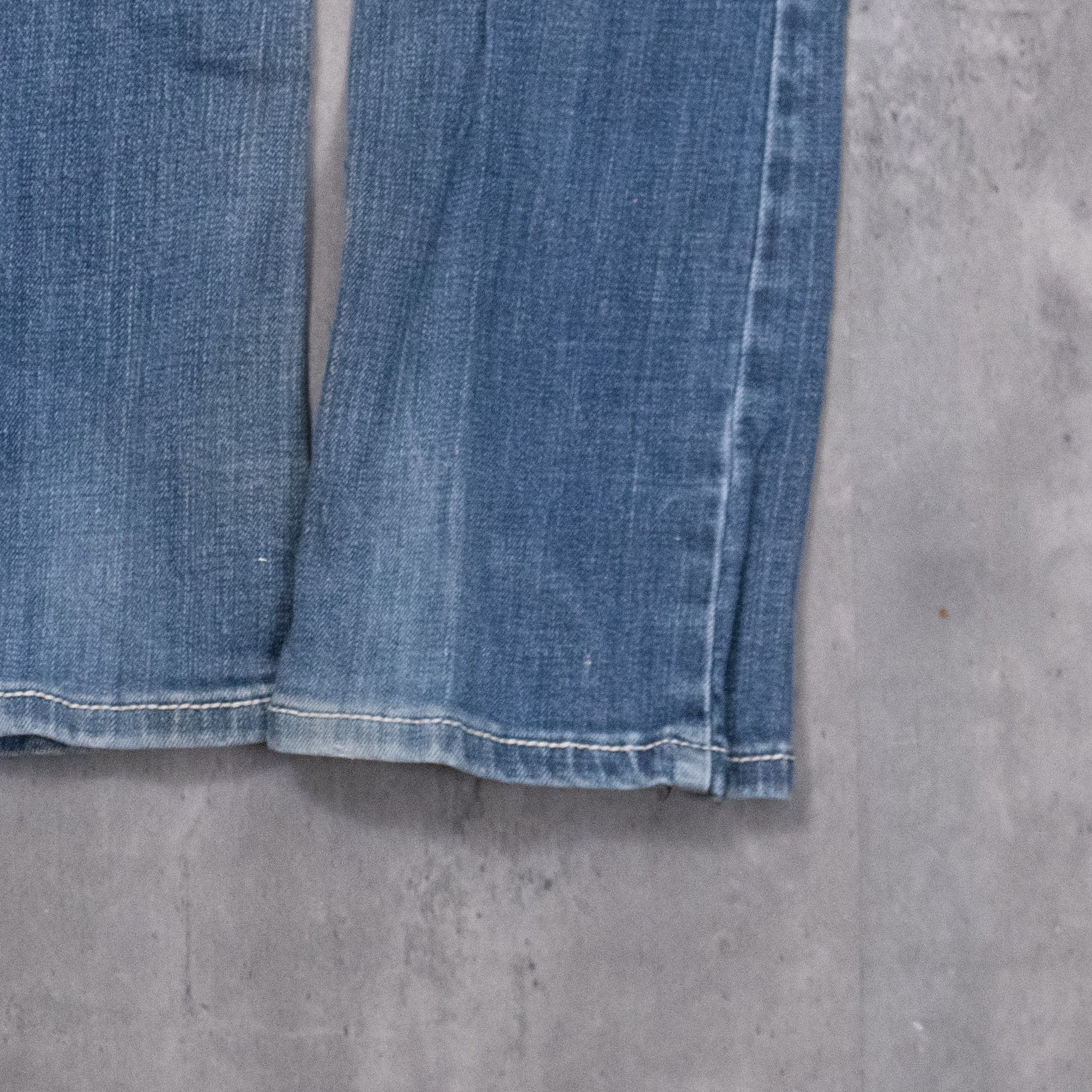 True Religion Y2K's 00's LA Idol's Gem Embellished Skinny Denim Jean's Size US 26 / EU 42 - 11 Thumbnail