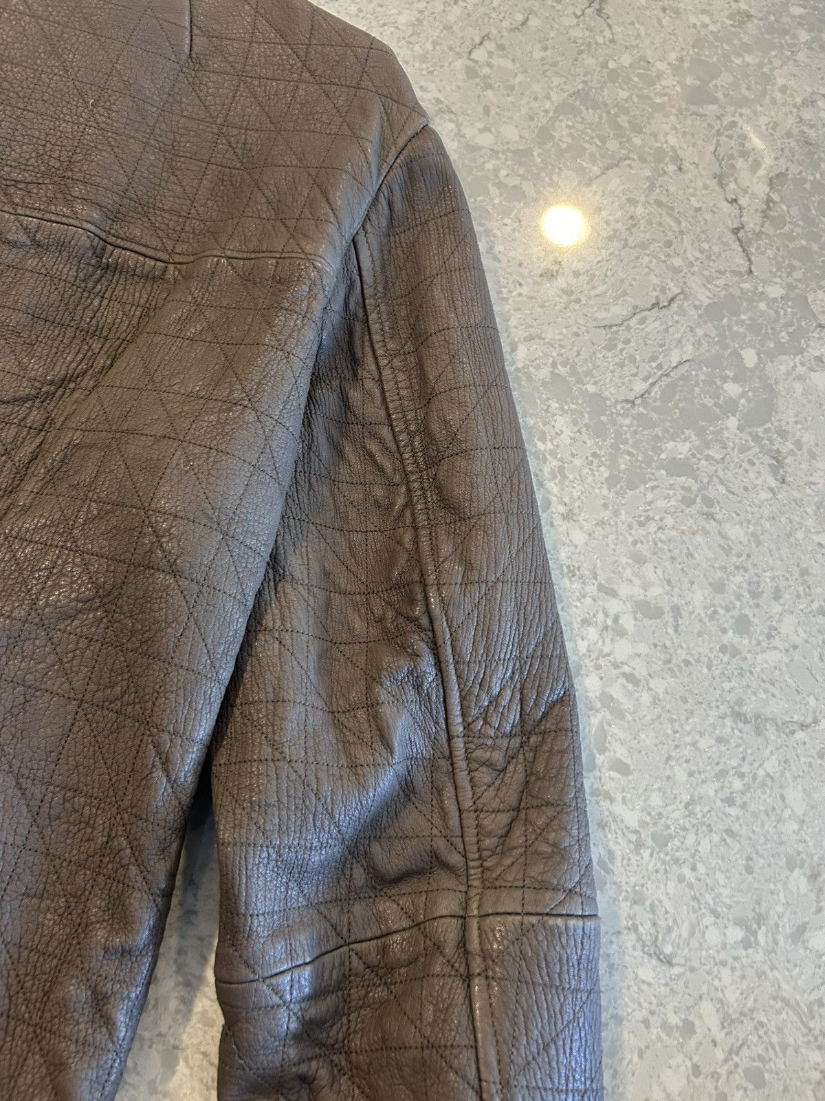 Rick Owens Rick Owens F/W 05 "MOOG" Heavy Lamb Leather Biker Jacket Size US XL / EU 56 / 4 - 25 Thumbnail