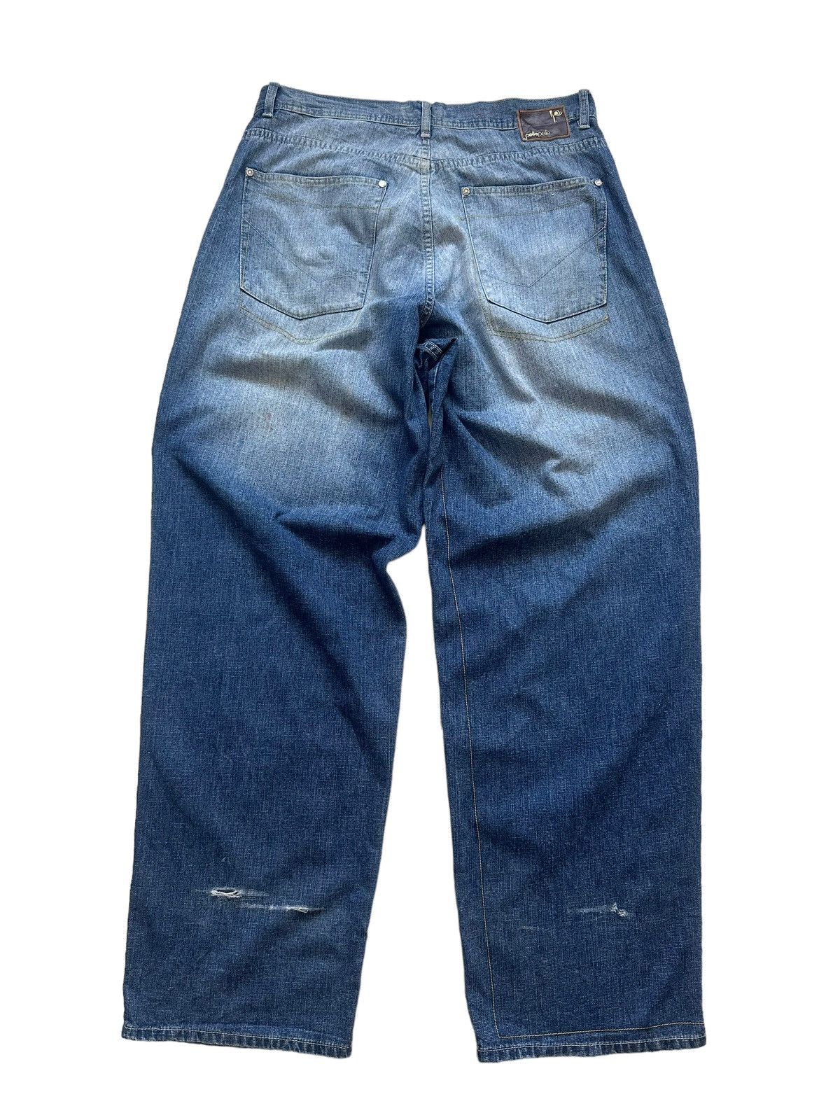 Marc Buchanan Vintage Y2k Pelle Pelle Monogram Baggy Pants Size US 36 / EU 52 - 3 Thumbnail