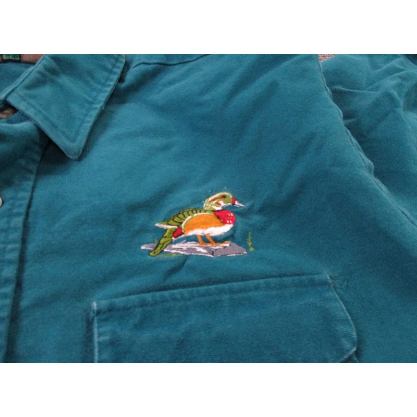 Vintage VINTAGE Winter Run Shirt Mens 2XL Canvas Heavy Work USA Made Duck Hunting Blue Cotton Canvas Button-Up with Pockets Size US XXL / EU 58 / 5 - 7 Thumbnail