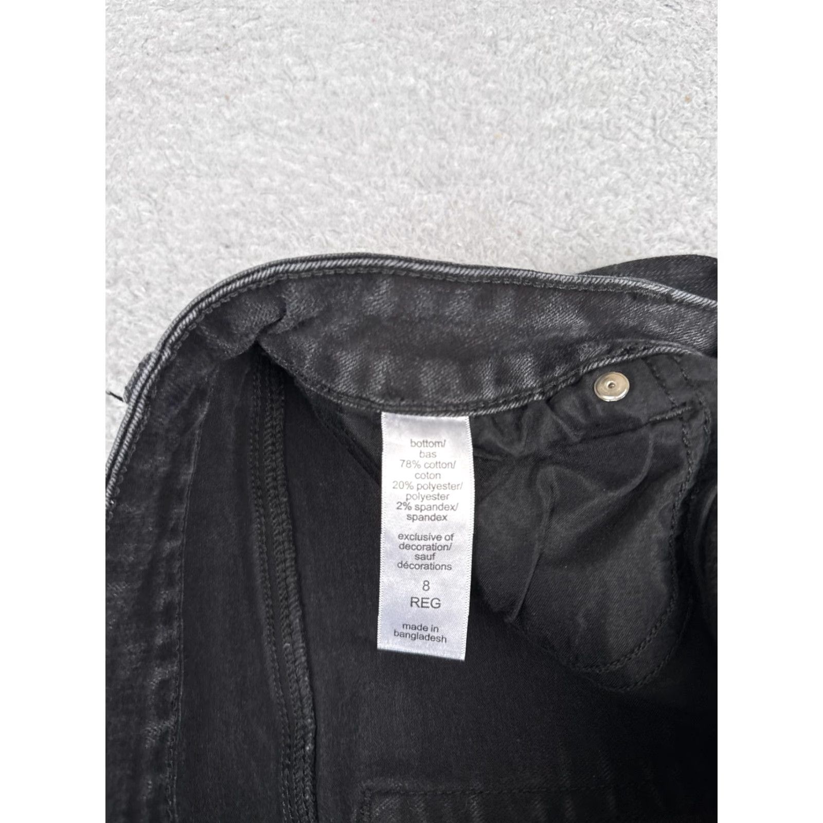Vintage Maurices Jeans Womens 8 Gray Mid Rise Bootcut 28x31 Charcoal Wash Denim Stretch Size 30" / US 8 / IT 44 - 7 Thumbnail