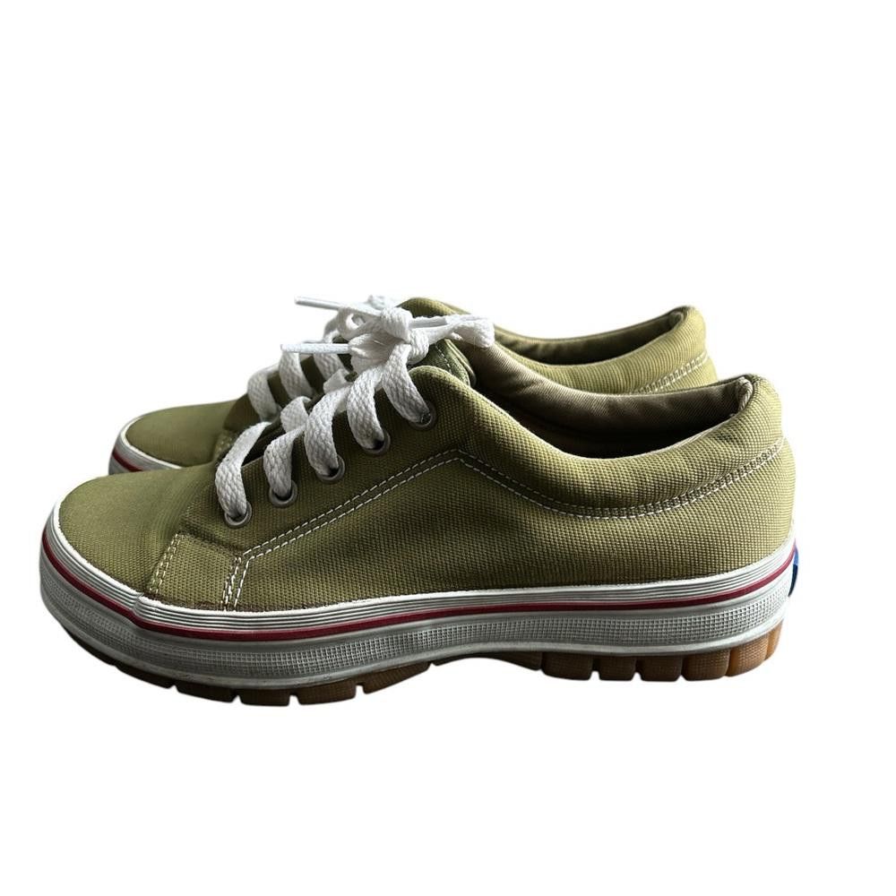 Keds Keds Olive Green Canvas Sneakers - Women's Size 7 Size US 7 / IT 37 - 3 Thumbnail
