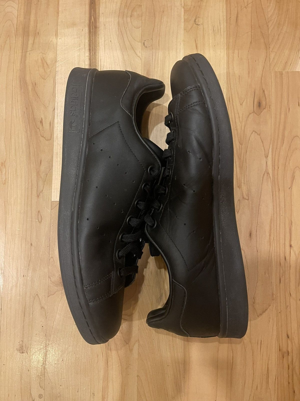 Adidas Adidas Stan Smith All Black Men’s 11.5 Size US 11.5 / EU 44-45 - 3 Thumbnail