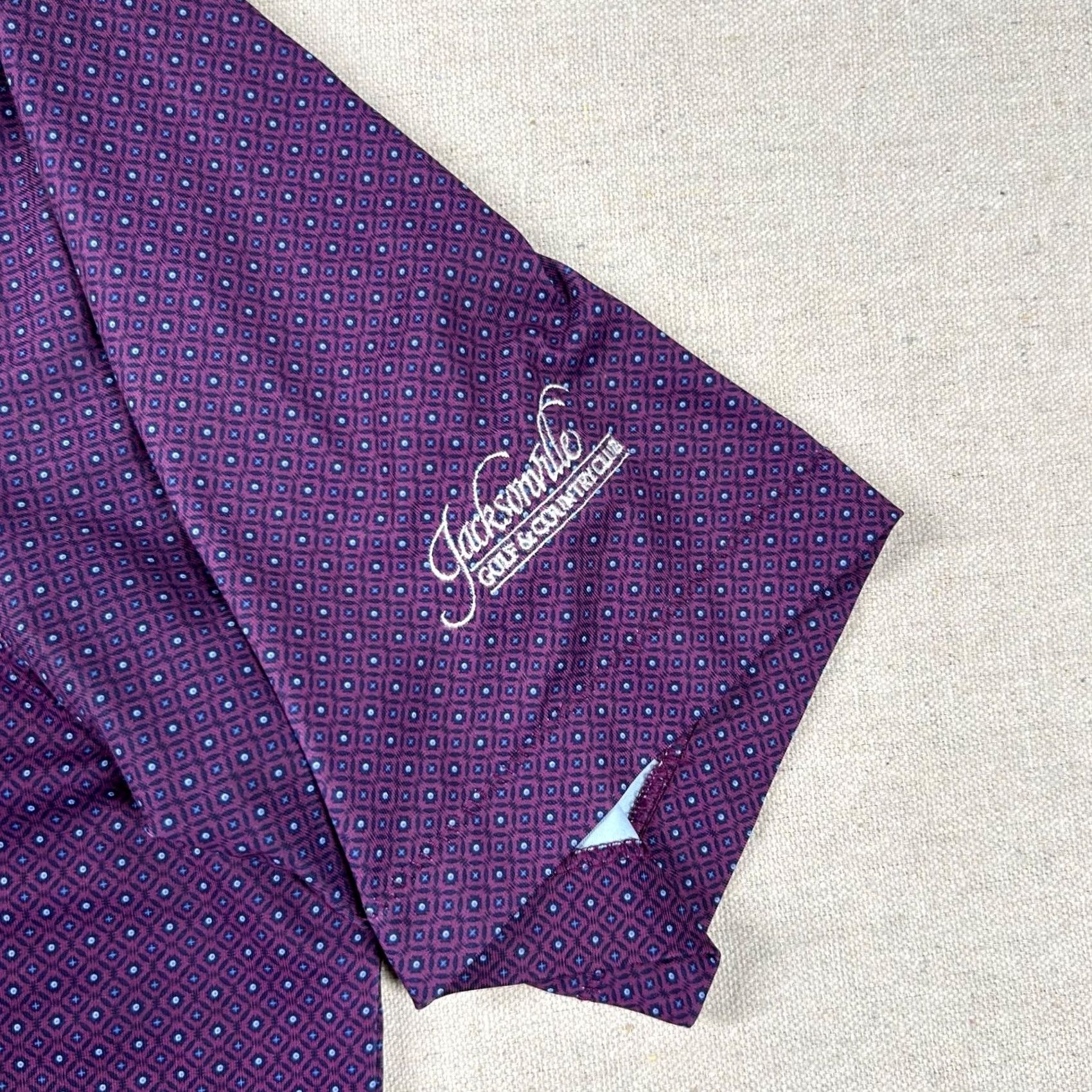 Peter Millar Peter Millar Crown Crafted Golf Polo Shirt Mens XL Purple Geometric Stretch Performance Size US XL / EU 56 / 4 - 6 Thumbnail