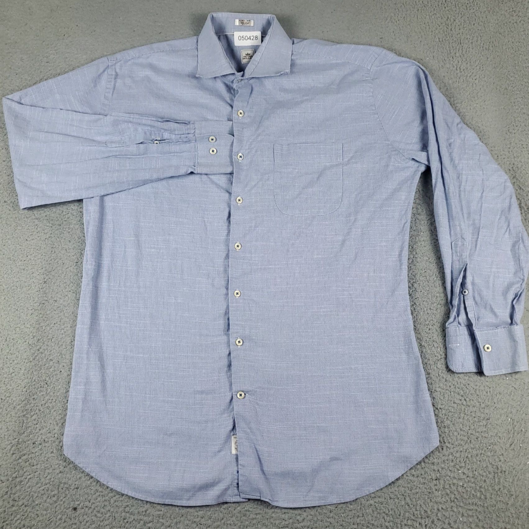 Peter Millar Peter Millar Shirt Mens XL Blue Button Up Long Sleeve Casual Business Formal Size US XL / EU 56 / 4 - 2 Thumbnail