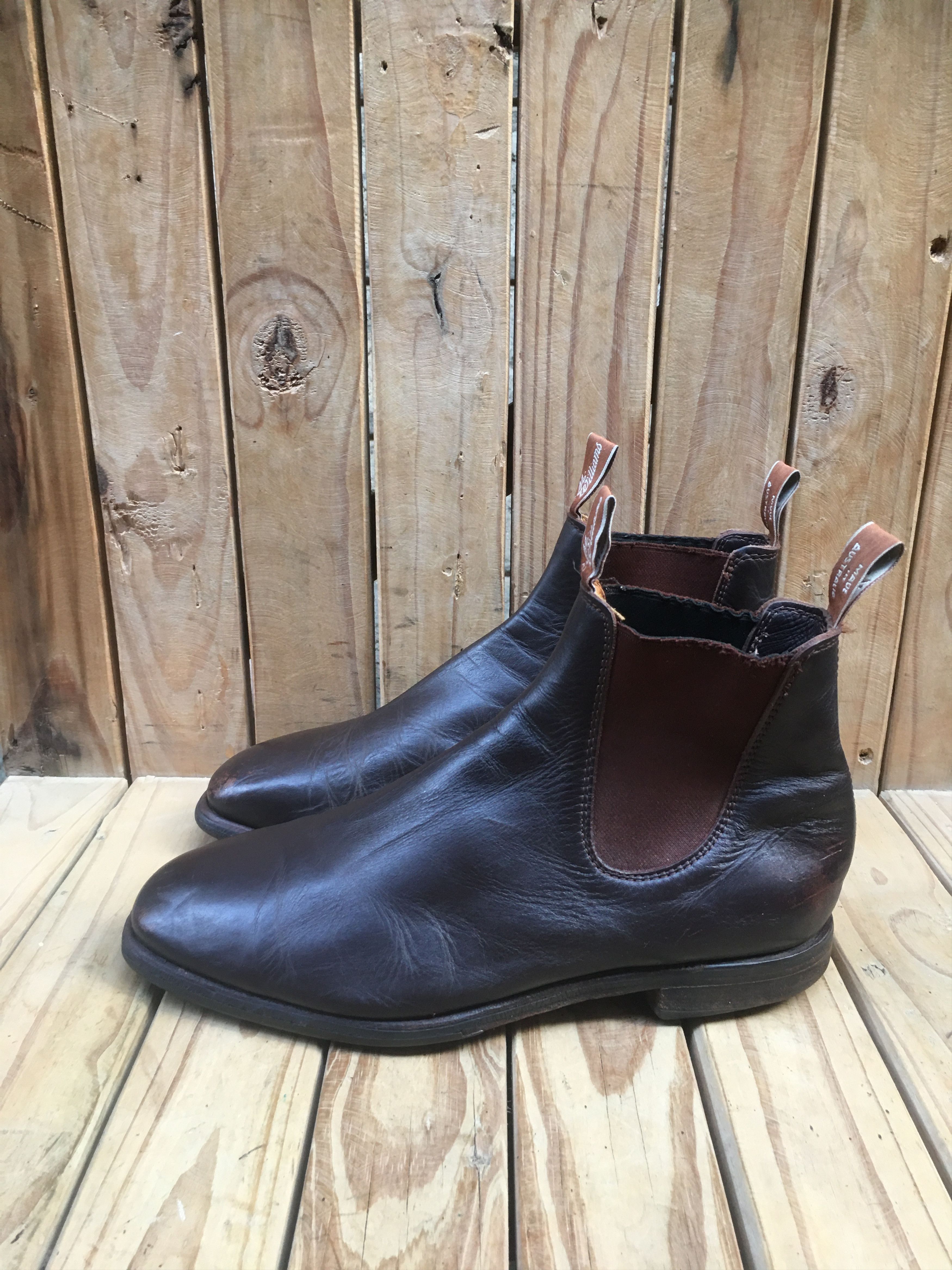 R.M. Williams RM Williams Brown Leather Boots Sz Uk 9.5 H USA 10.5 Size US 10.5 / EU 43-44 - 14 Thumbnail