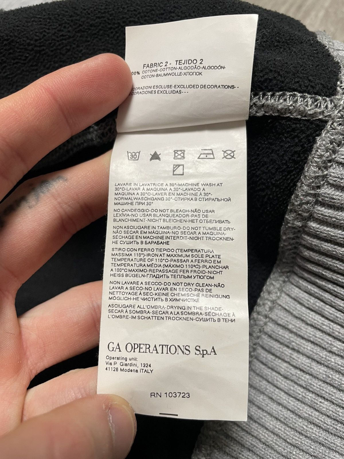 Armani ARMANI JEANS FULL ZIP UP SWEATSHIRT WITH AJ LOGO IN GREY Size US S / EU 44-46 / 1 - 16 Thumbnail