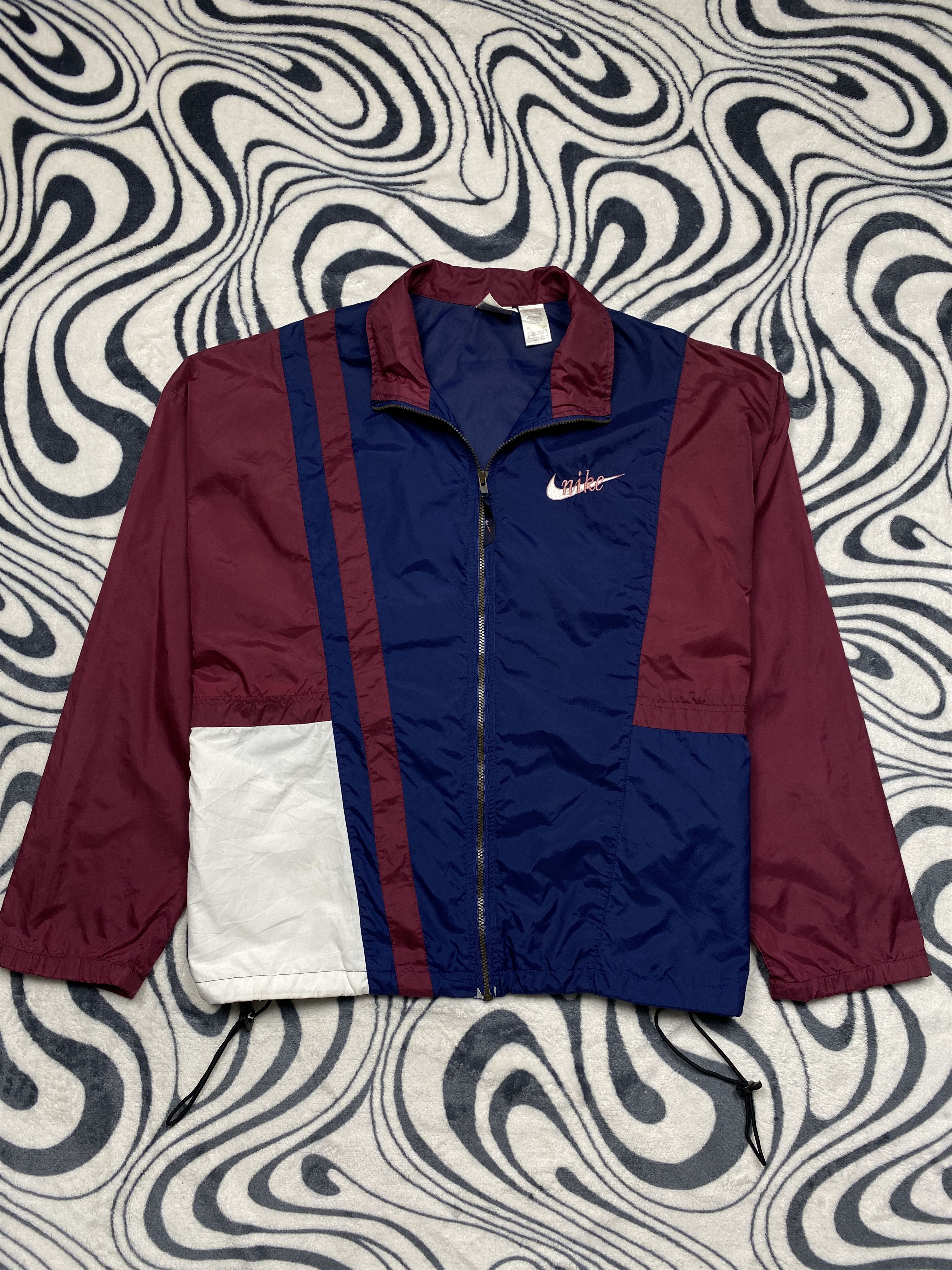 Nike Nike 90s Vintage Mens Nylon Track Top Jacket Size US L / EU 52-54 / 3 - 1 Thumbnail