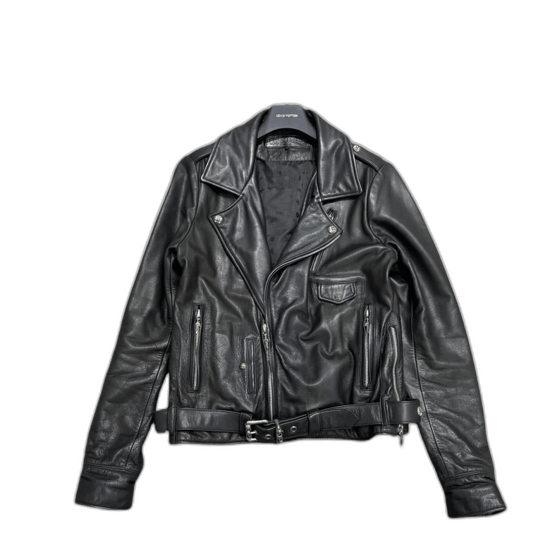 Chrome Hearts Chorme Hearts Black Leather Biker Jacket-yf Size US M / EU 48-50 / 2 - 1 Thumbnail