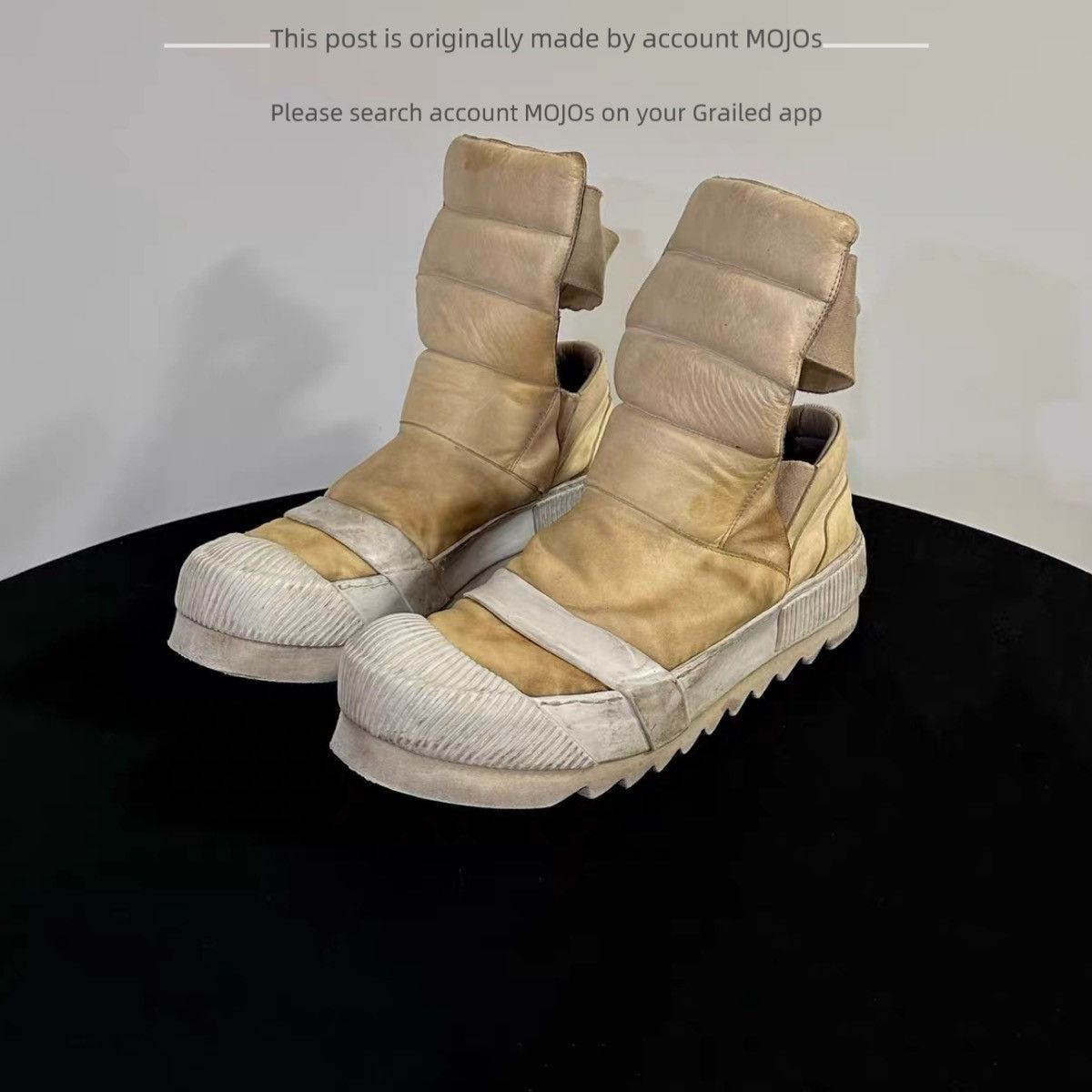 Boris Bidjan Saberi Sz 42 Boris Bidjan Saberi Fading Leather Boots m.ojos Size US 9 / EU 42 - 1 Thumbnail