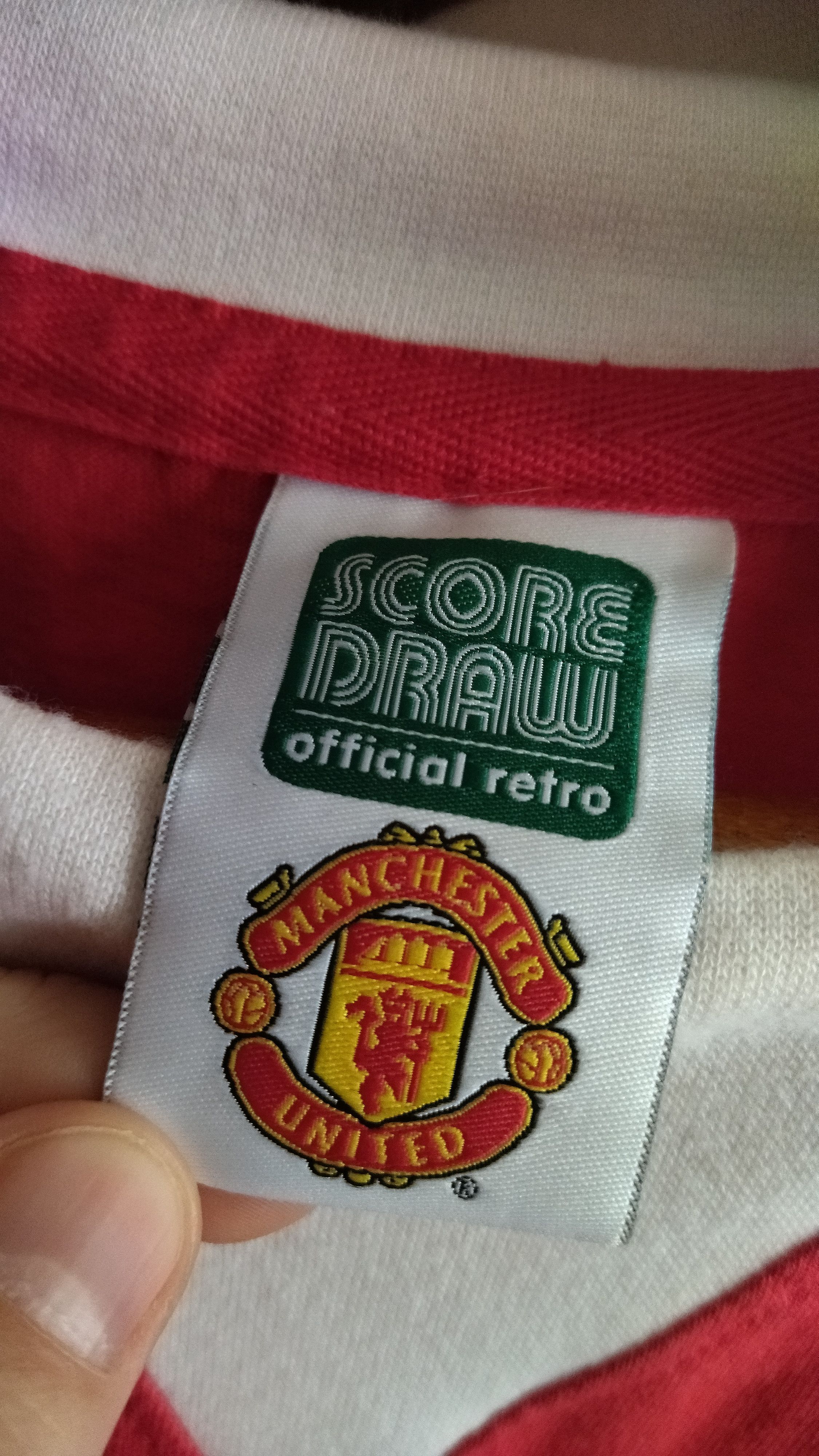 Vintage Vintage Manchester United score draw jersey Size US XXL / EU 58 / 5 - 3 Thumbnail