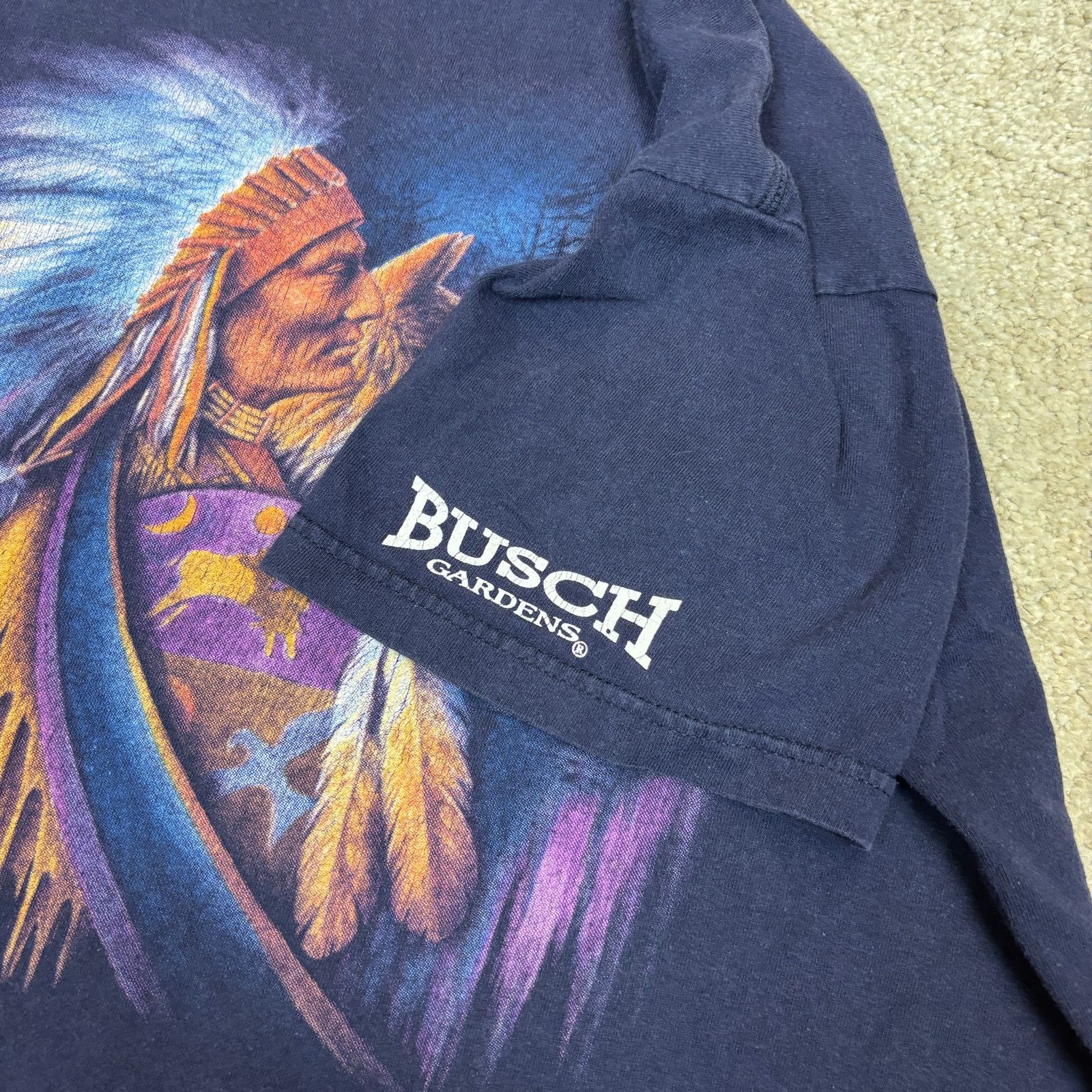 Delta × Vintage Vintage 90s Delta Chief Wolf Eagle Busch Gardens Shirt Men L Size US L / EU 52-54 / 3 - 9 Thumbnail