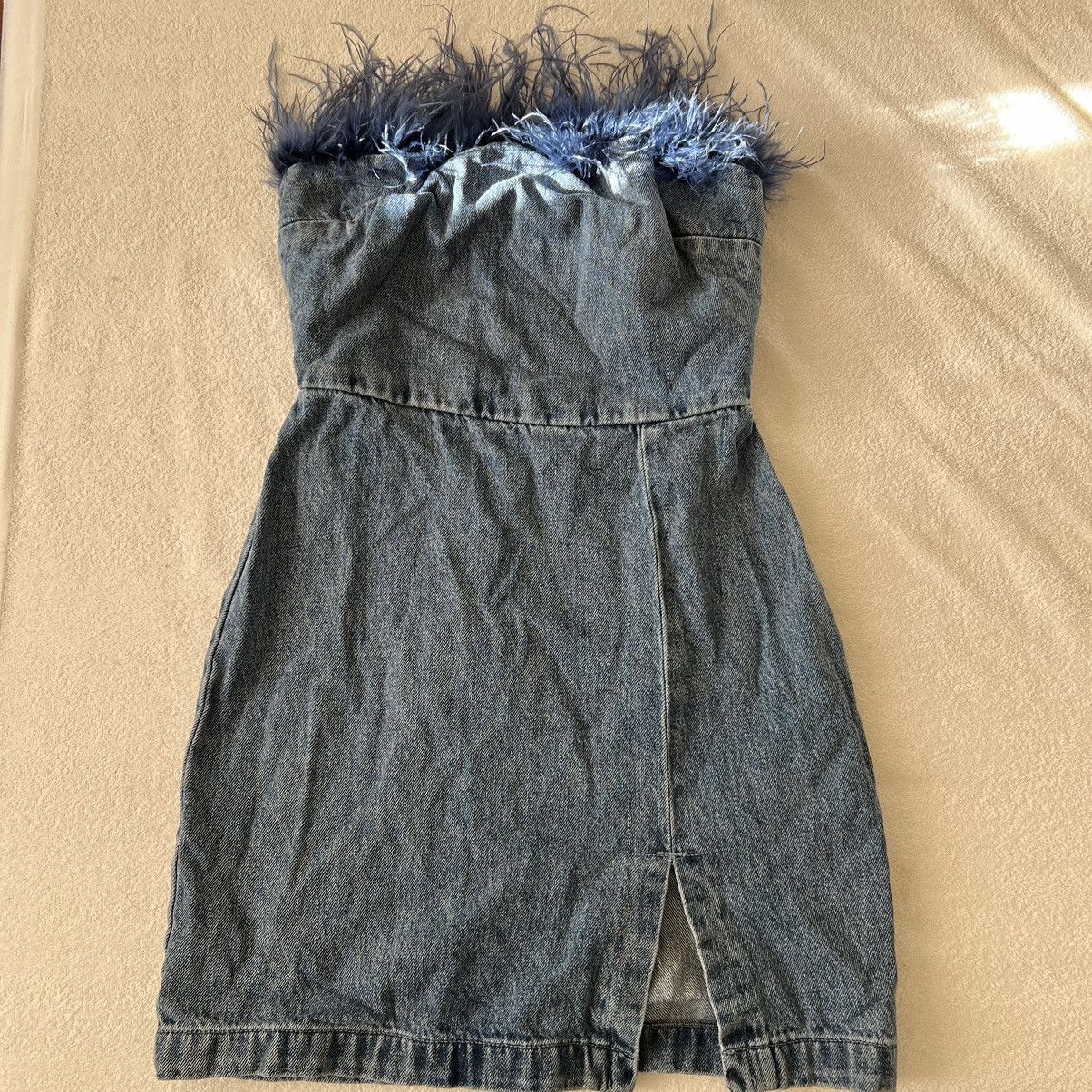 Amanda Uprichard amanda uprichard eleni dress blue denim size XS BD Size XS / US 0-2 / IT 36-38 - 1 Thumbnail