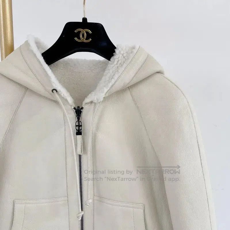Dior Dior White Shearling Women's Jacket XS . Size XS / US 0-2 / IT 36-38 - 3 Thumbnail
