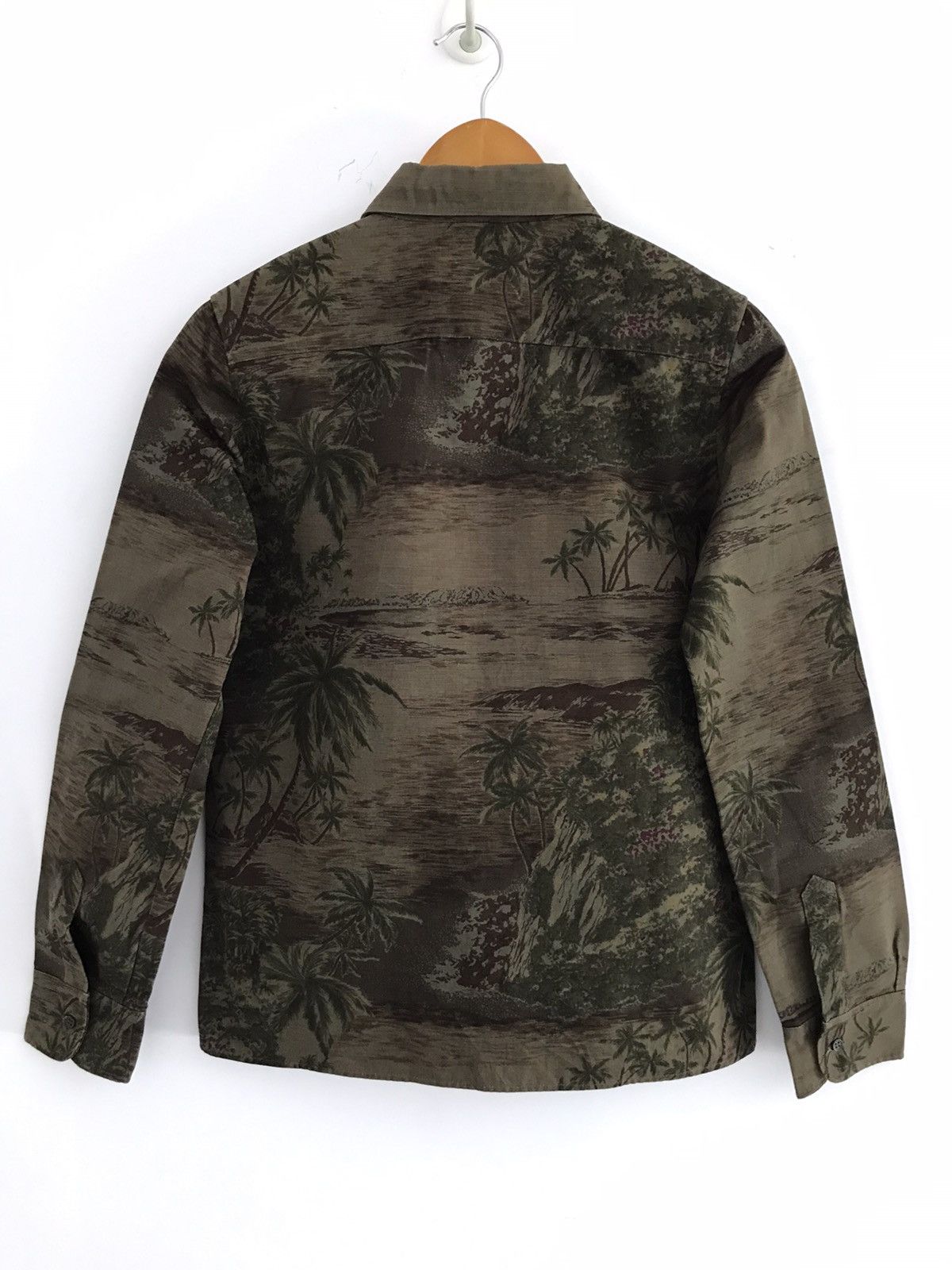 A.P.C. APC Over Printed Mountain Beach Motive Long Sleeve Shirt Size US S / EU 44-46 / 1 - 8 Thumbnail
