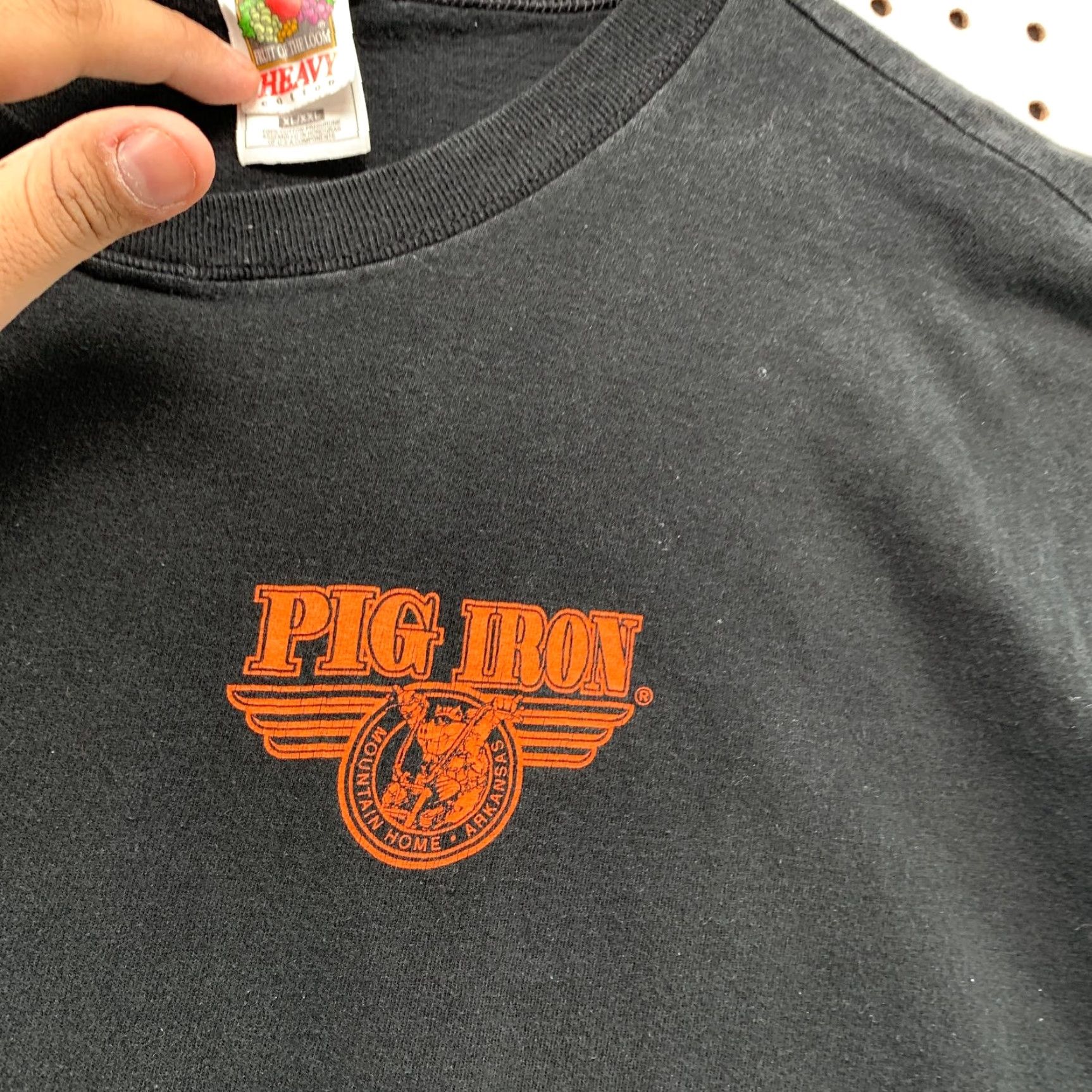 Fruit Of The Loom VINTAGE Pig Iron Motorcycle Shirt Men 2XL Black Sleeveless Crew Neck Cotton T-Shirt Motorcycle Mens 90s Arkansas Size US XXL / EU 58 / 5 - 7 Thumbnail